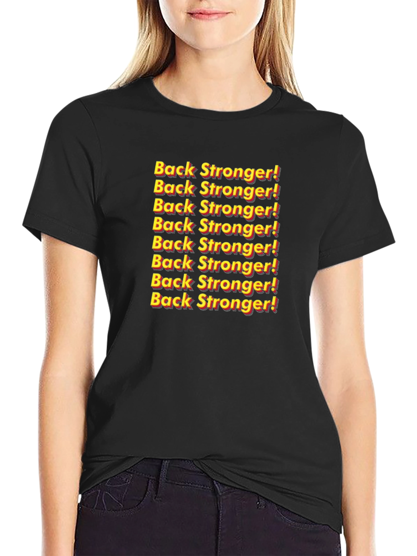 Back Stronger! Graphic Print Tee