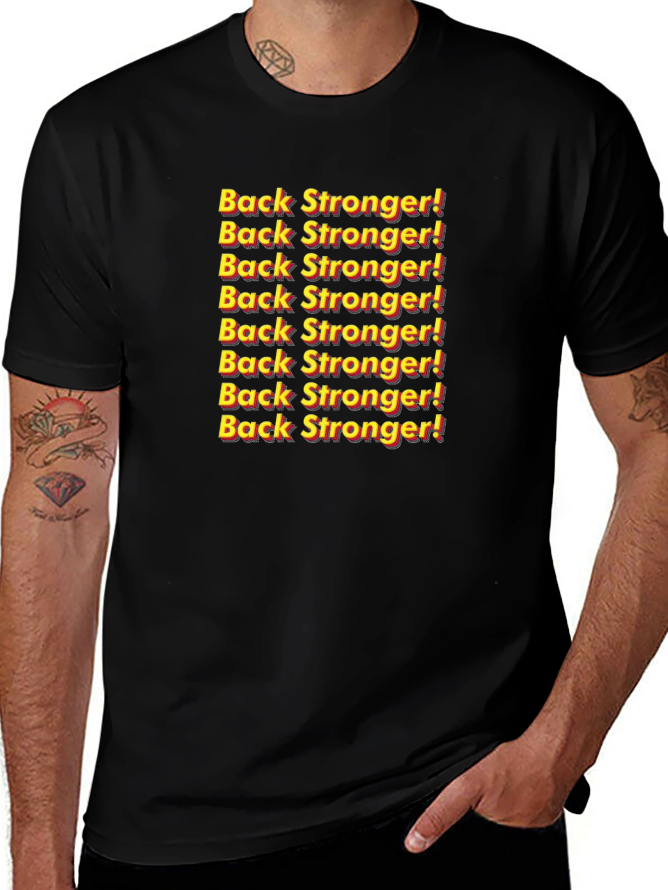 Back Stronger! Graphic Print Tee