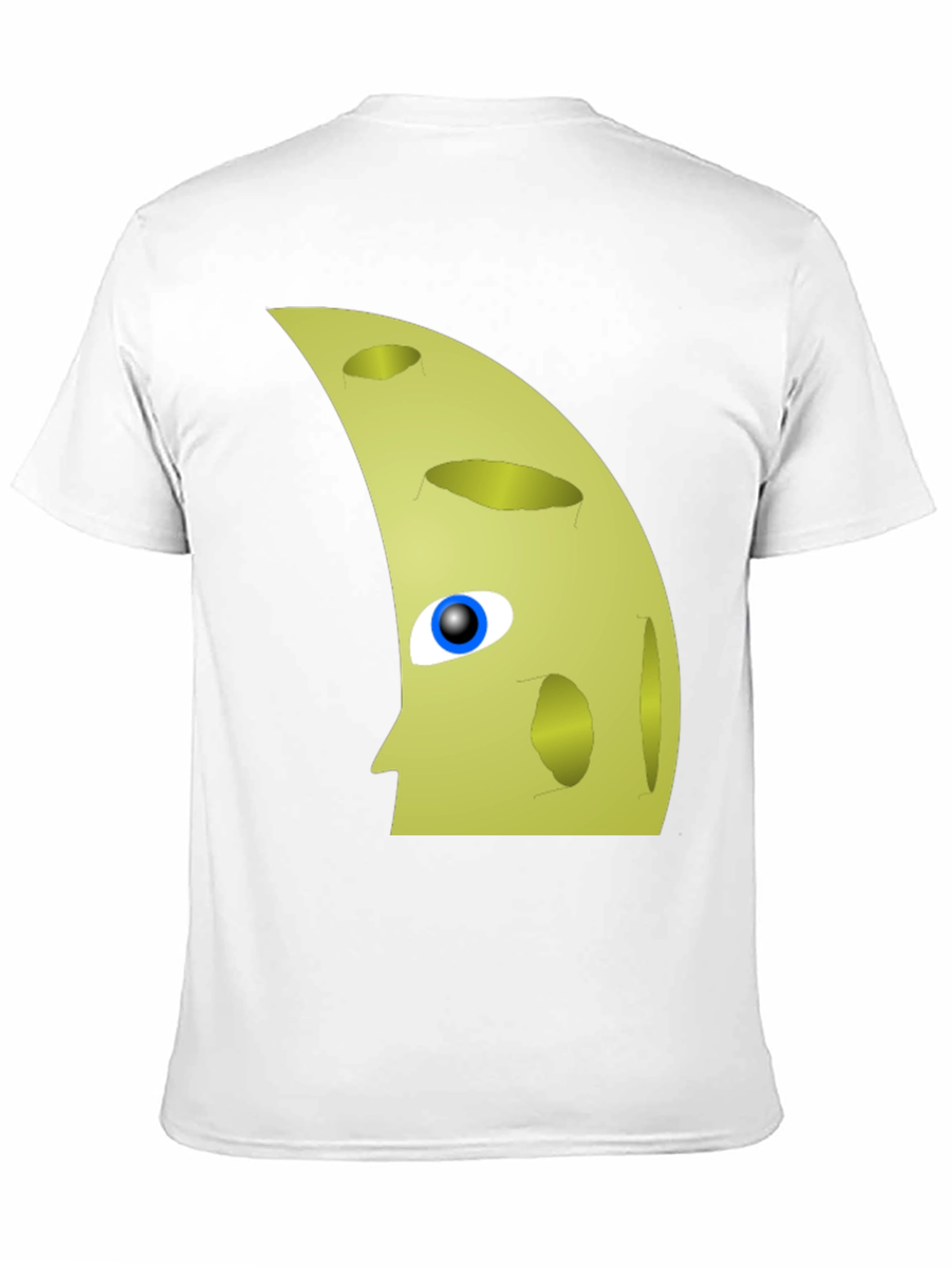 Moon Face Graphic Tee - Unique Mens Black T-Shirt