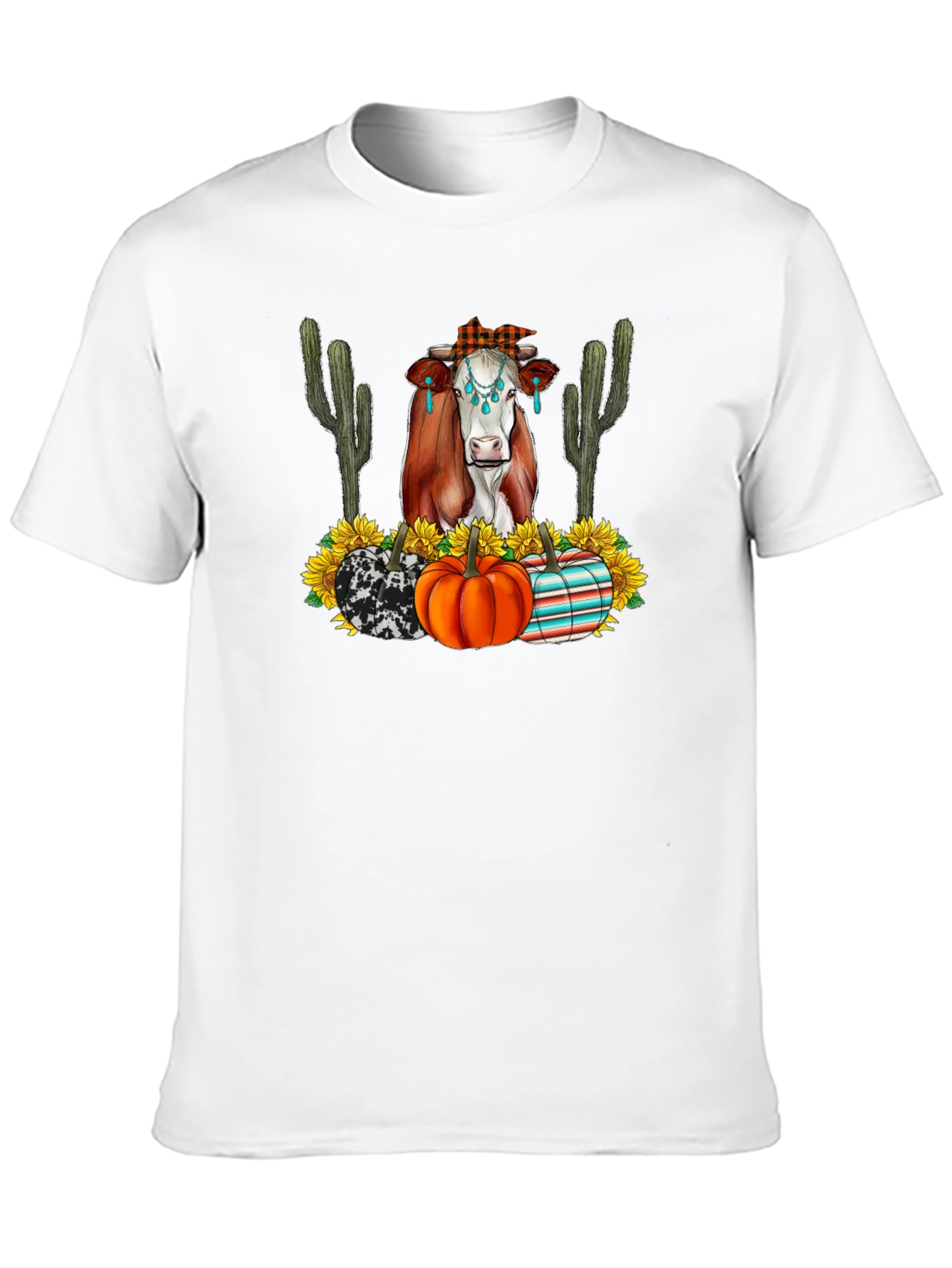 Cow & Pumpkin Graphic Tee