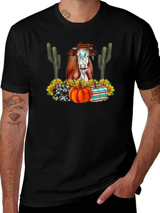 Cow & Pumpkin Graphic Tee