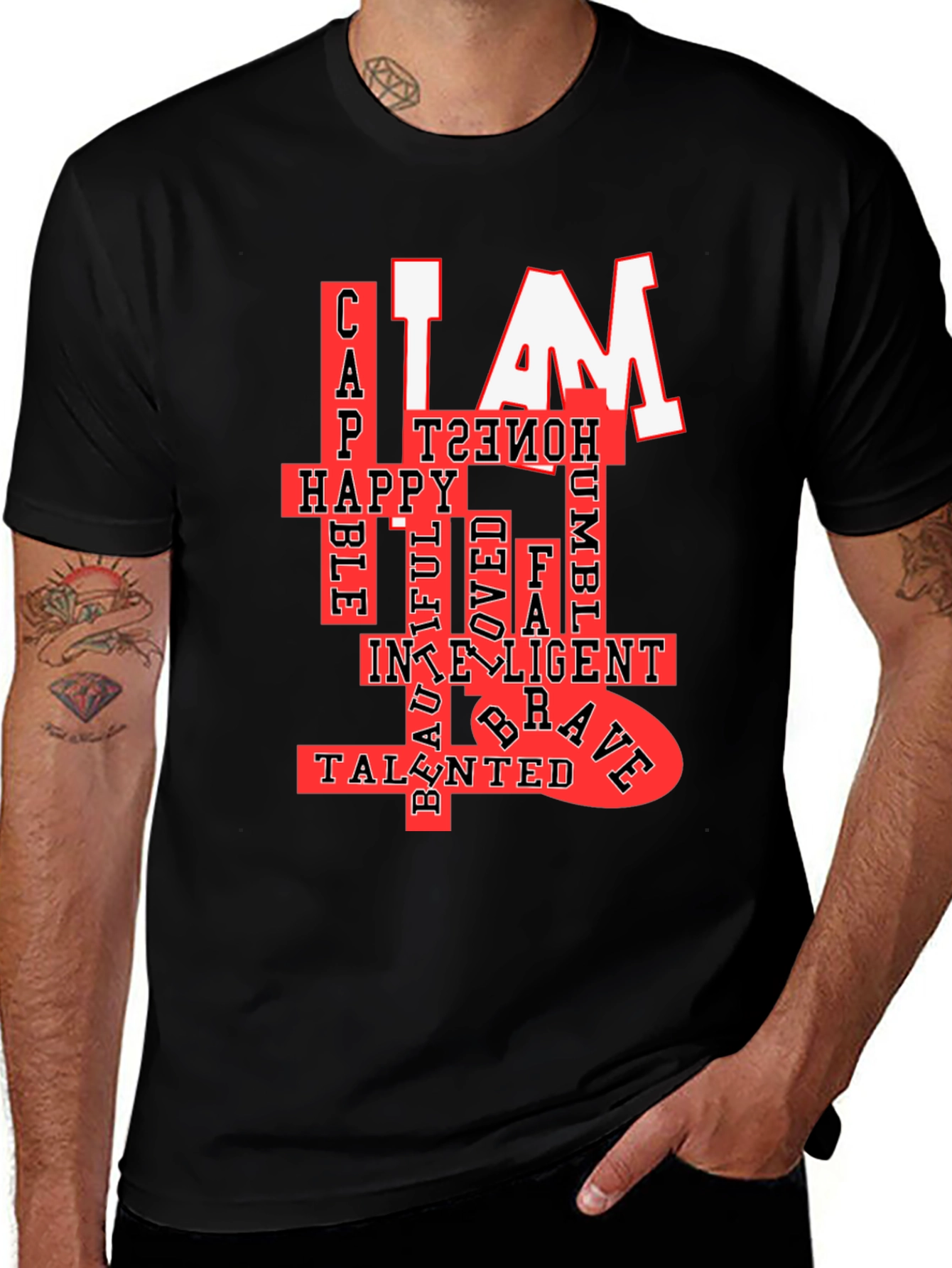 I AM T-Shirt: Confident Happy & Talented