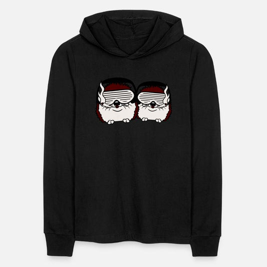 2 Funny Hedgehogs Fun Team DJ Club Fun Music Party