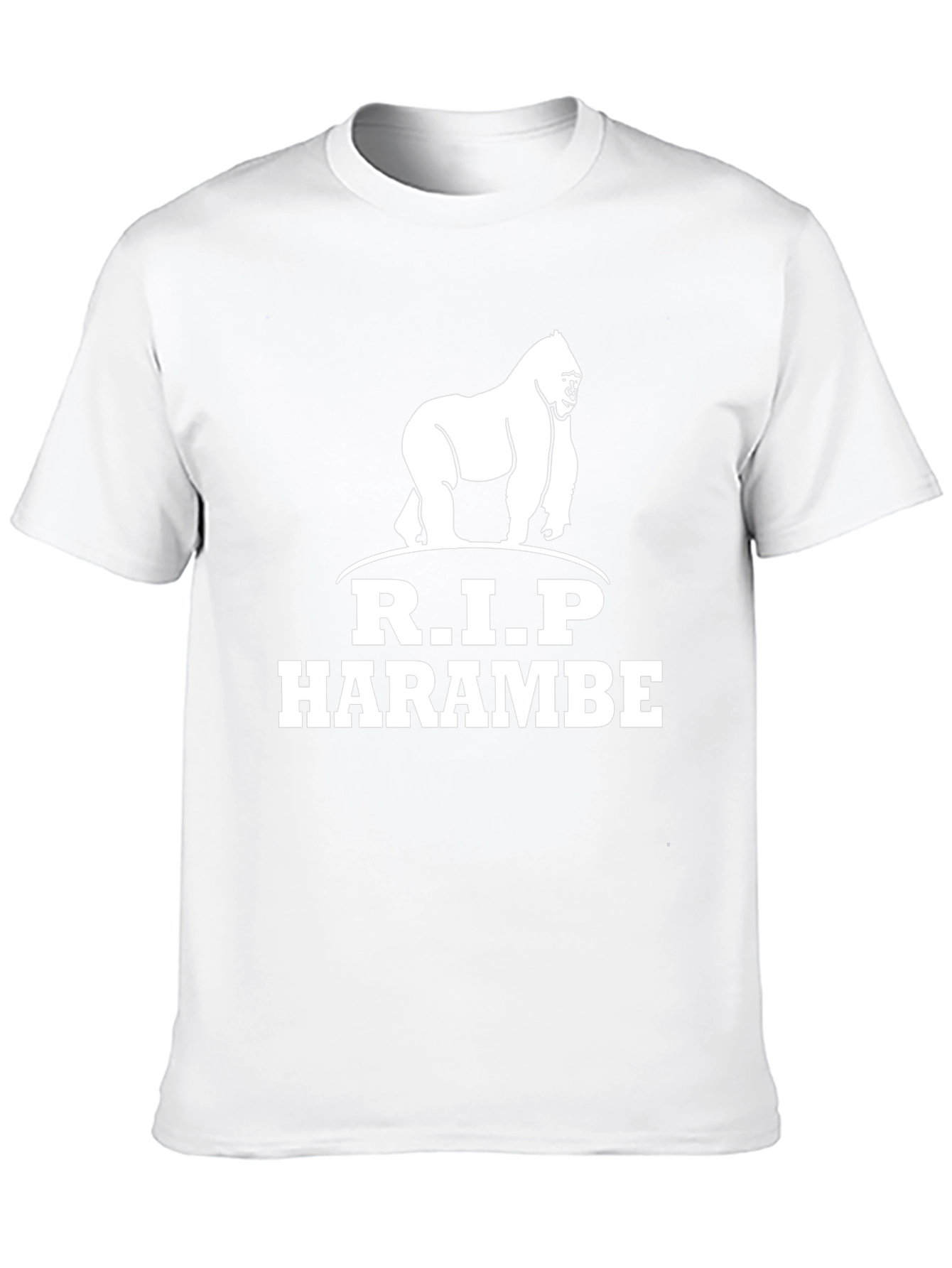 R.I.P Harambe Gorilla Graphic T-Shirt