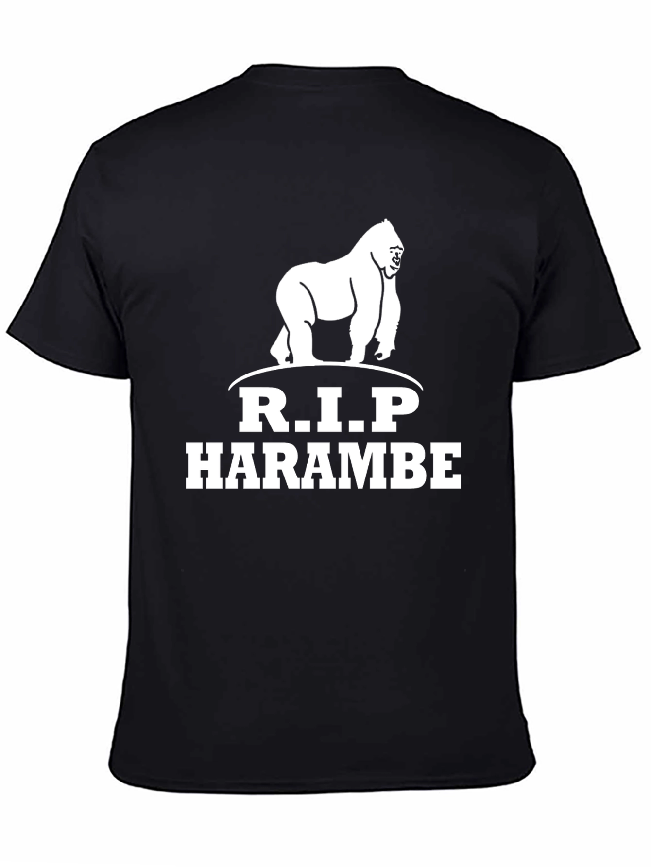 R.I.P Harambe Gorilla Graphic T-Shirt