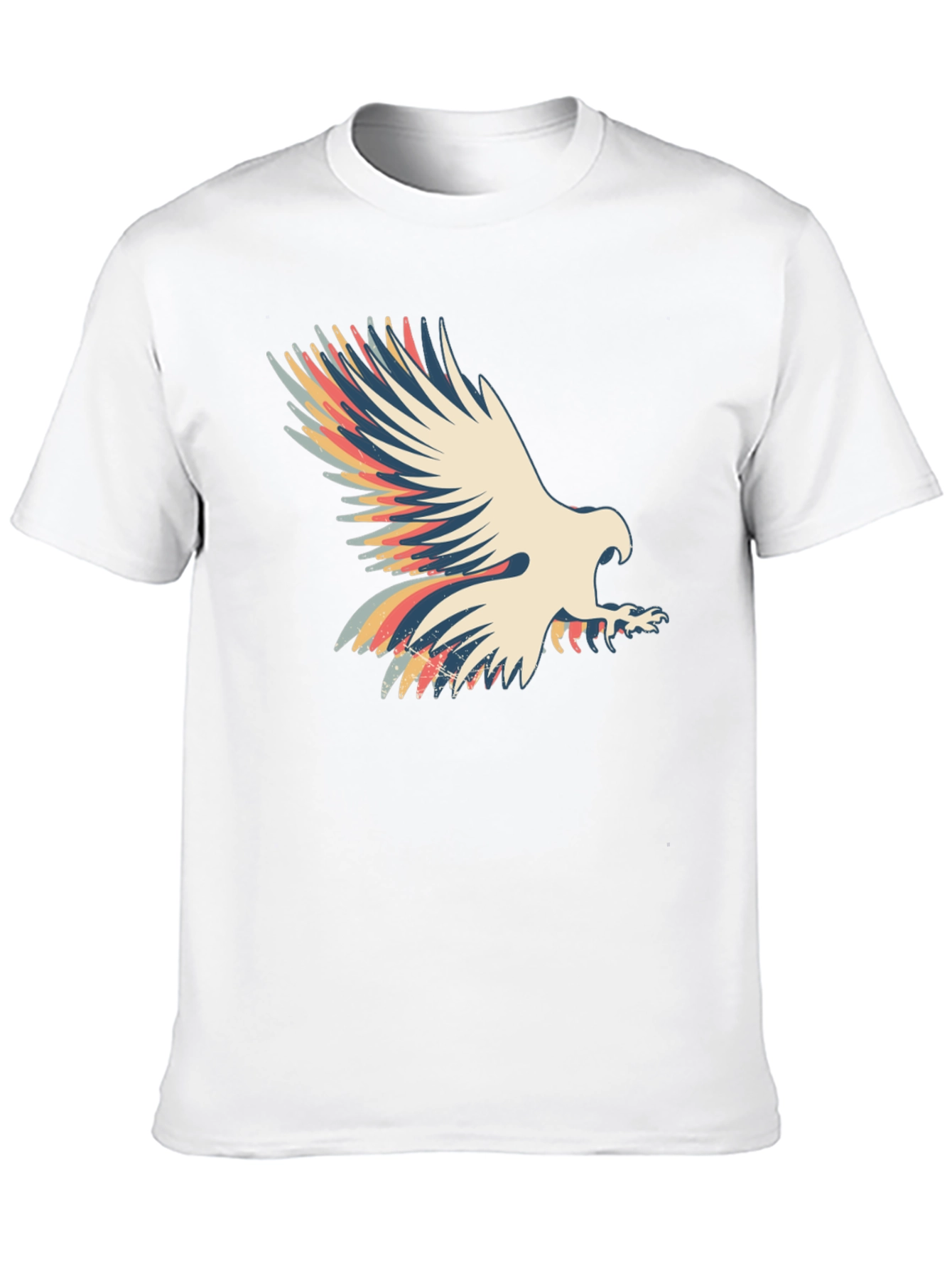 Retro Eagle Graphic T-Shirt - Black