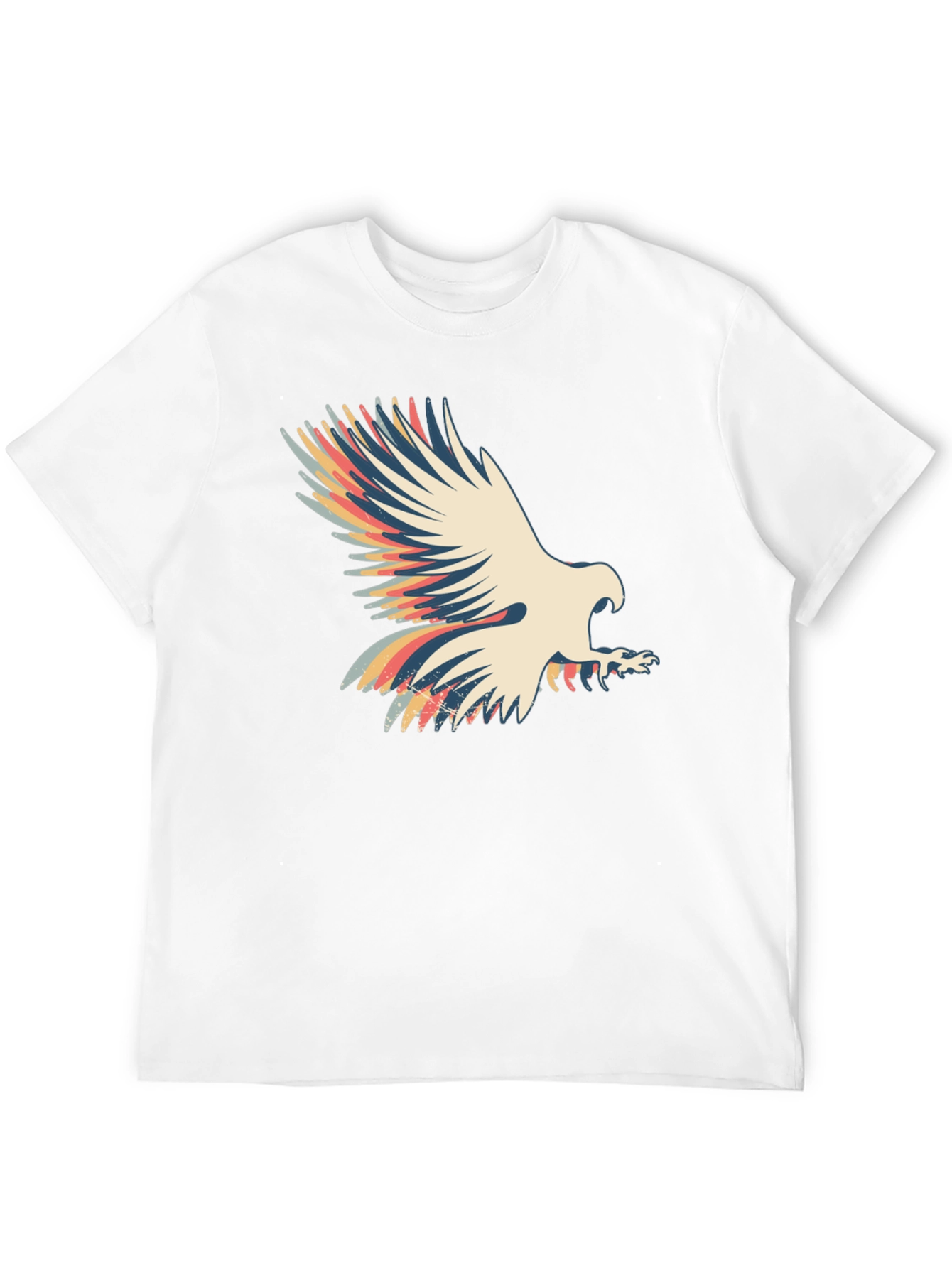 Retro Eagle Graphic T-Shirt - Black