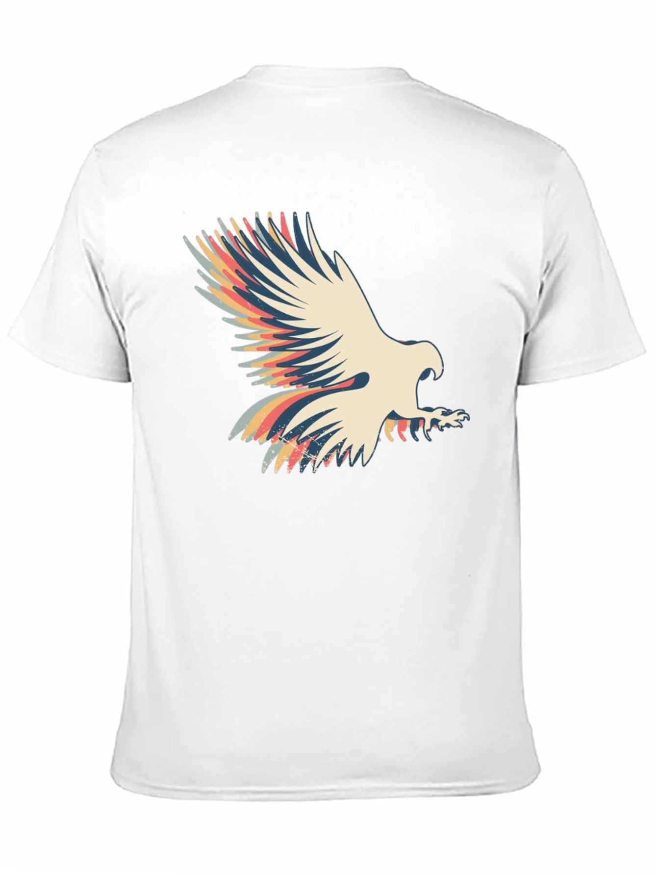 Retro Eagle Graphic T-Shirt - Black