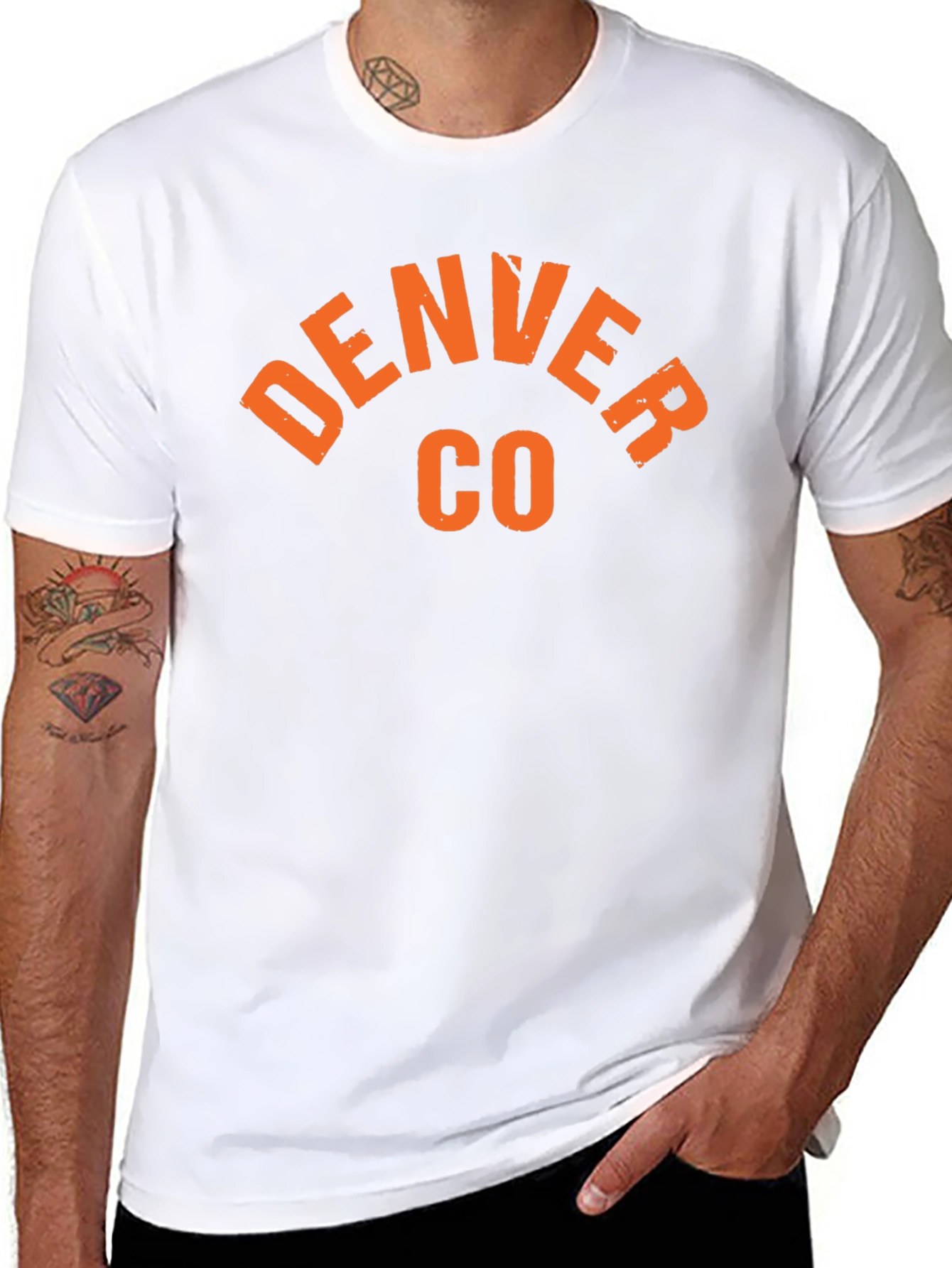 Denver CO Graphic T-Shirt - Distressed Print