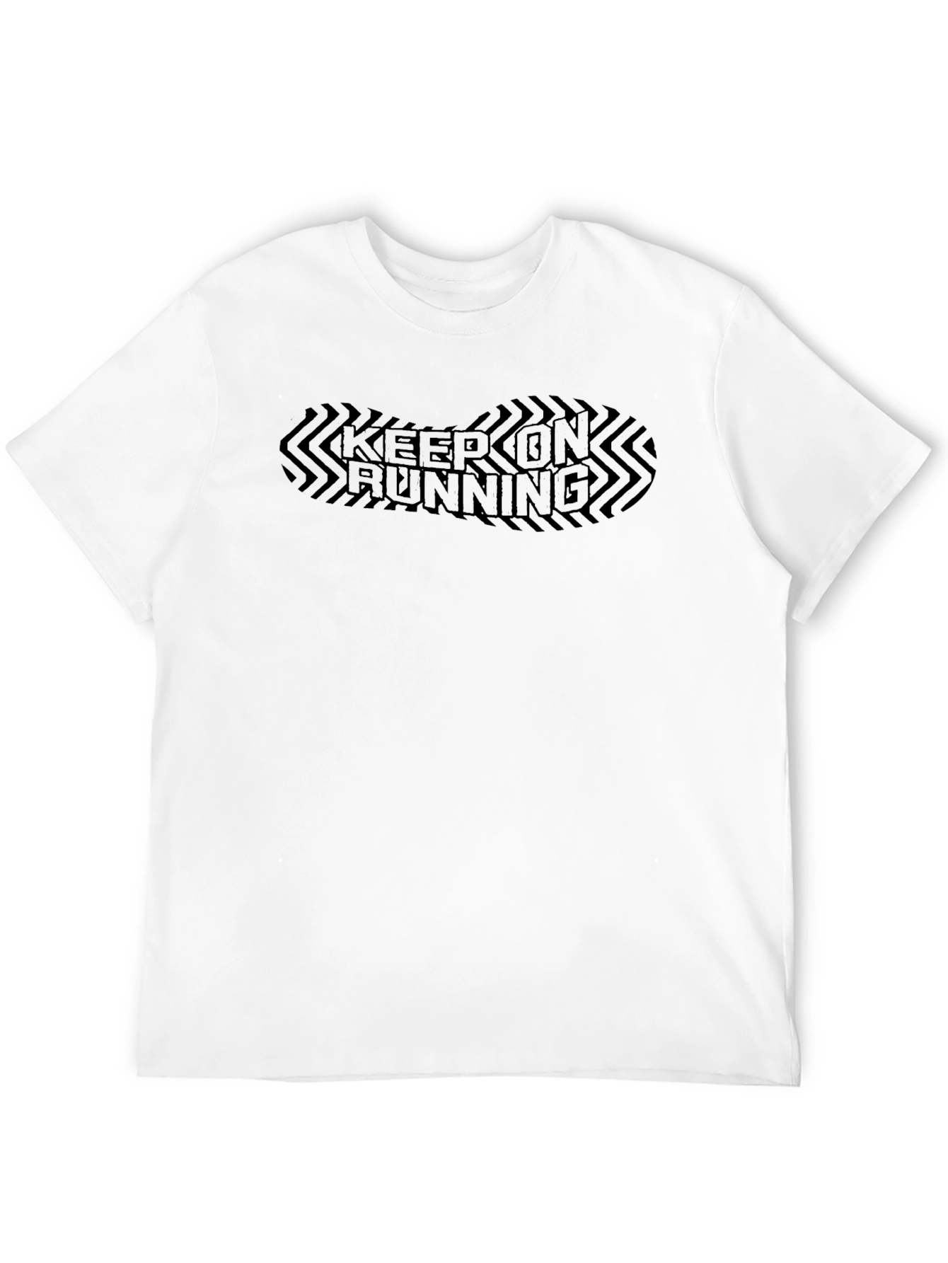 Keep On Running Black T-Shirt