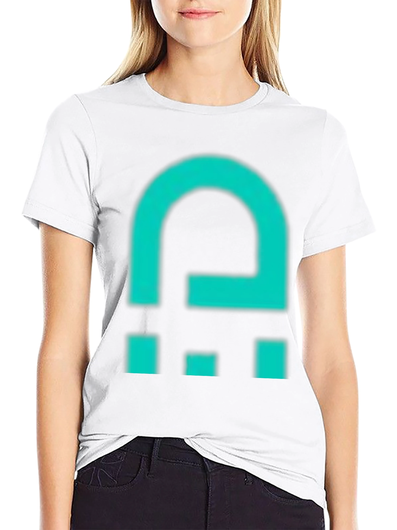 Abstract Graphic Print Crew Neck T-Shirt