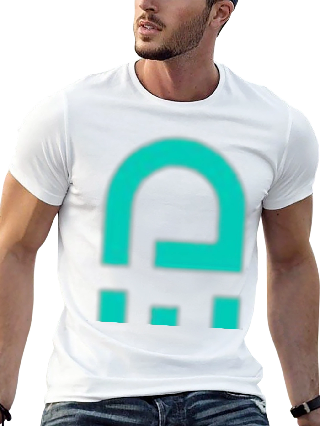 Abstract Graphic Print Crew Neck T-Shirt