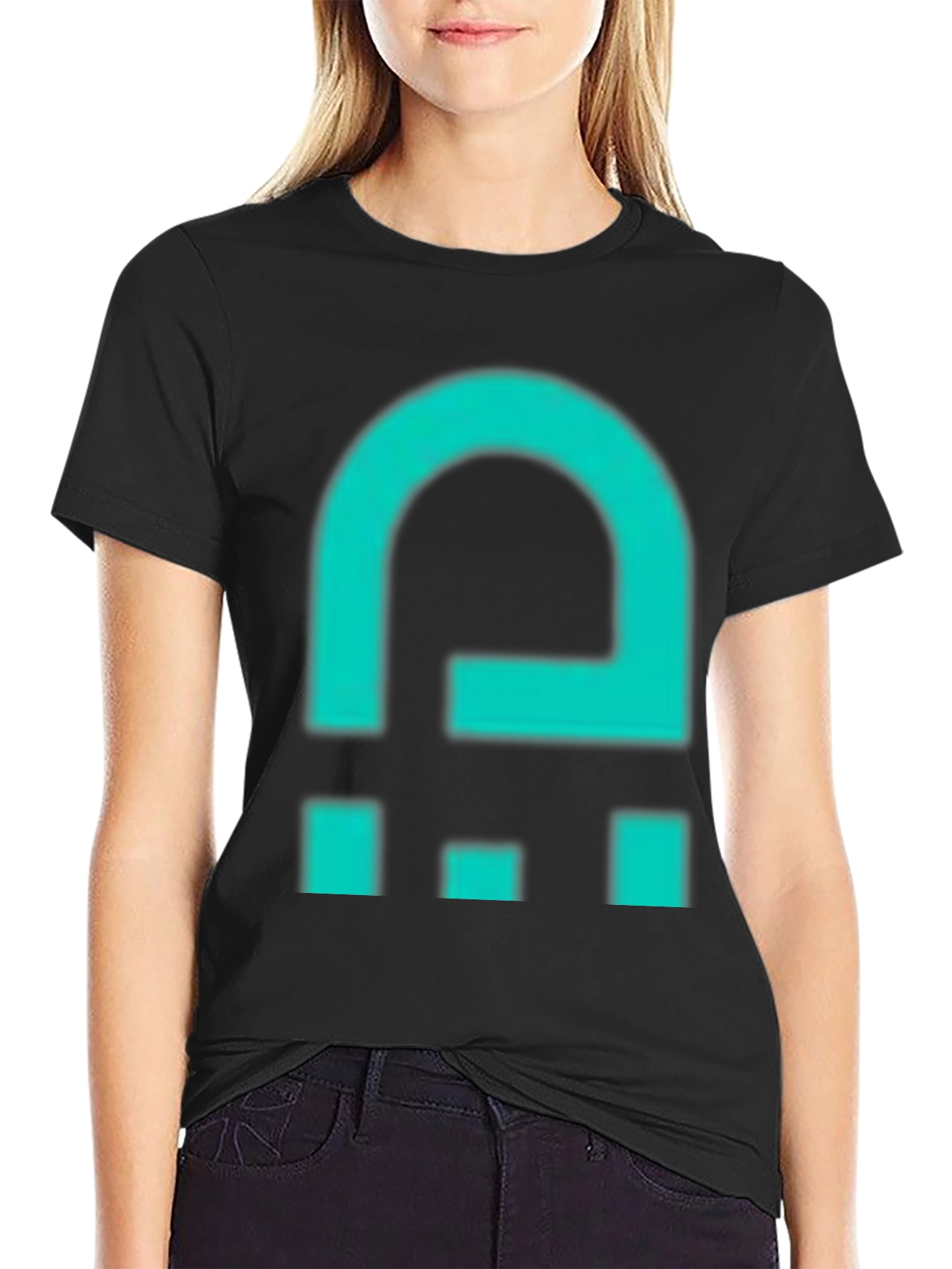 Abstract Graphic Print Crew Neck T-Shirt