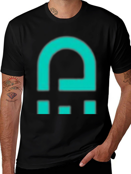 Abstract Graphic Print Crew Neck T-Shirt