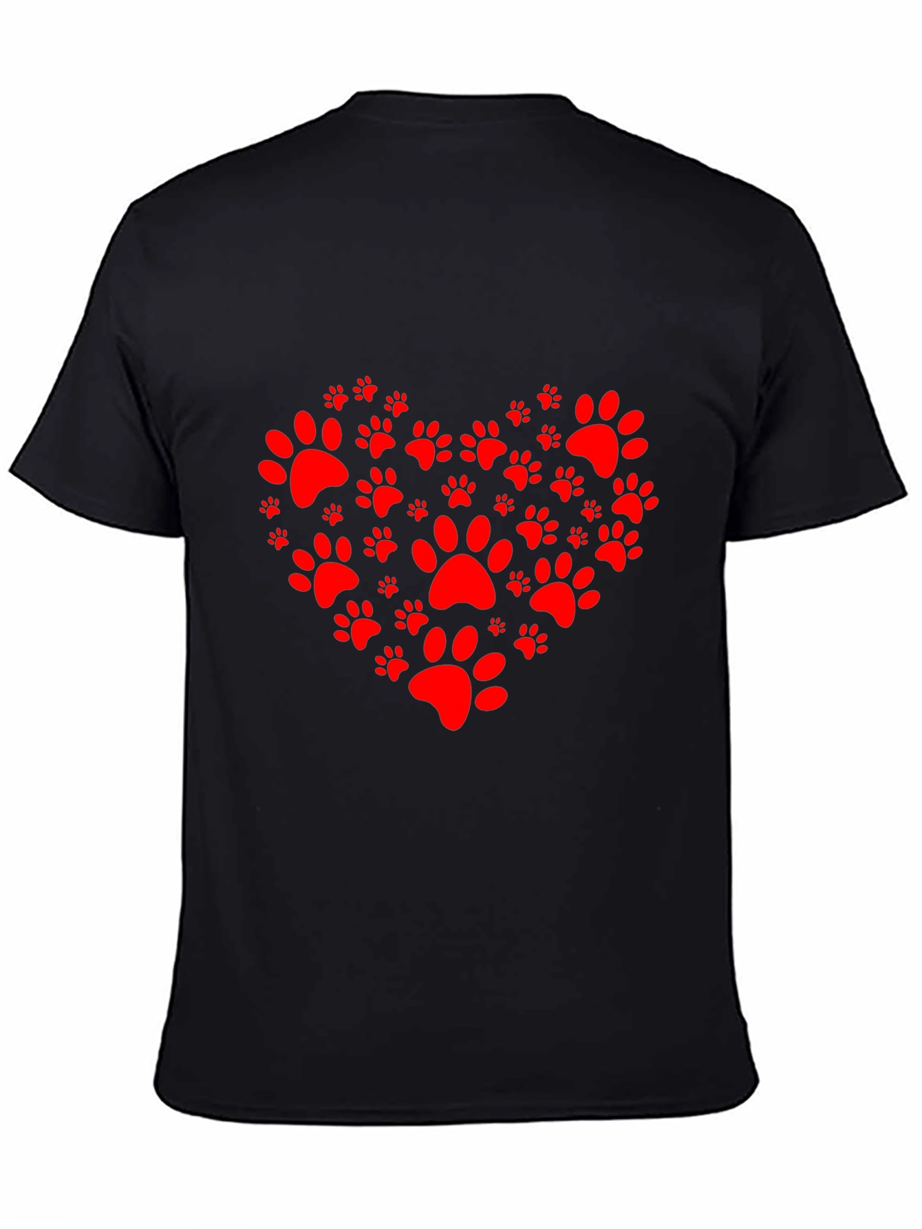 Heart Paw Print Tee - Pet Lover T-Shirt