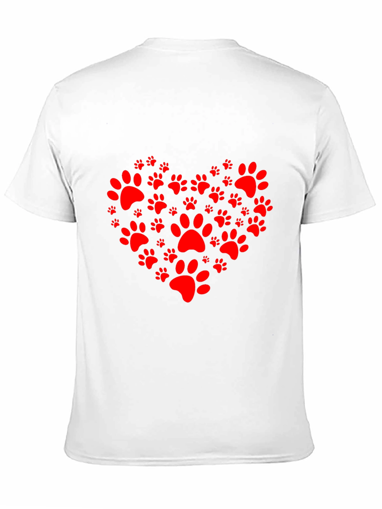 Heart Paw Print Tee - Pet Lover T-Shirt