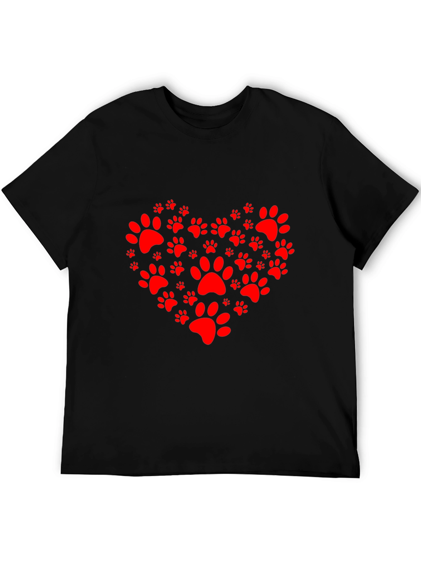 Heart Paw Print Tee - Pet Lover T-Shirt