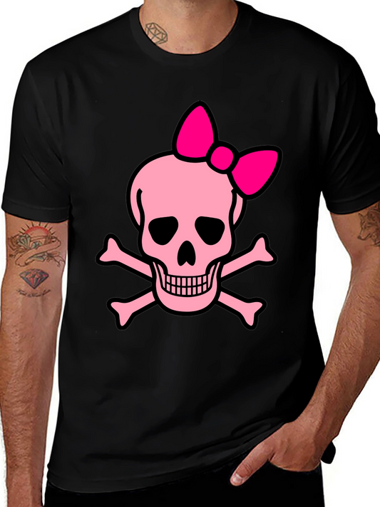 Pink Skull & Crossbones Bow T-Shirt