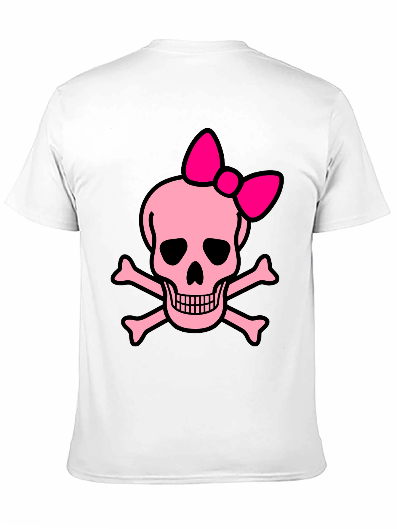 Pink Skull & Crossbones Bow T-Shirt