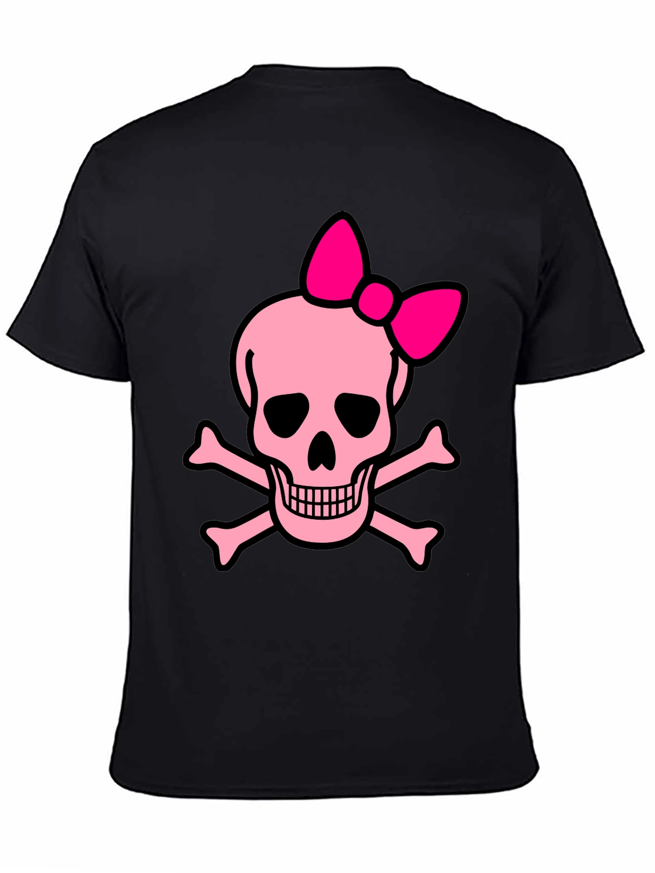 Pink Skull & Crossbones Bow T-Shirt