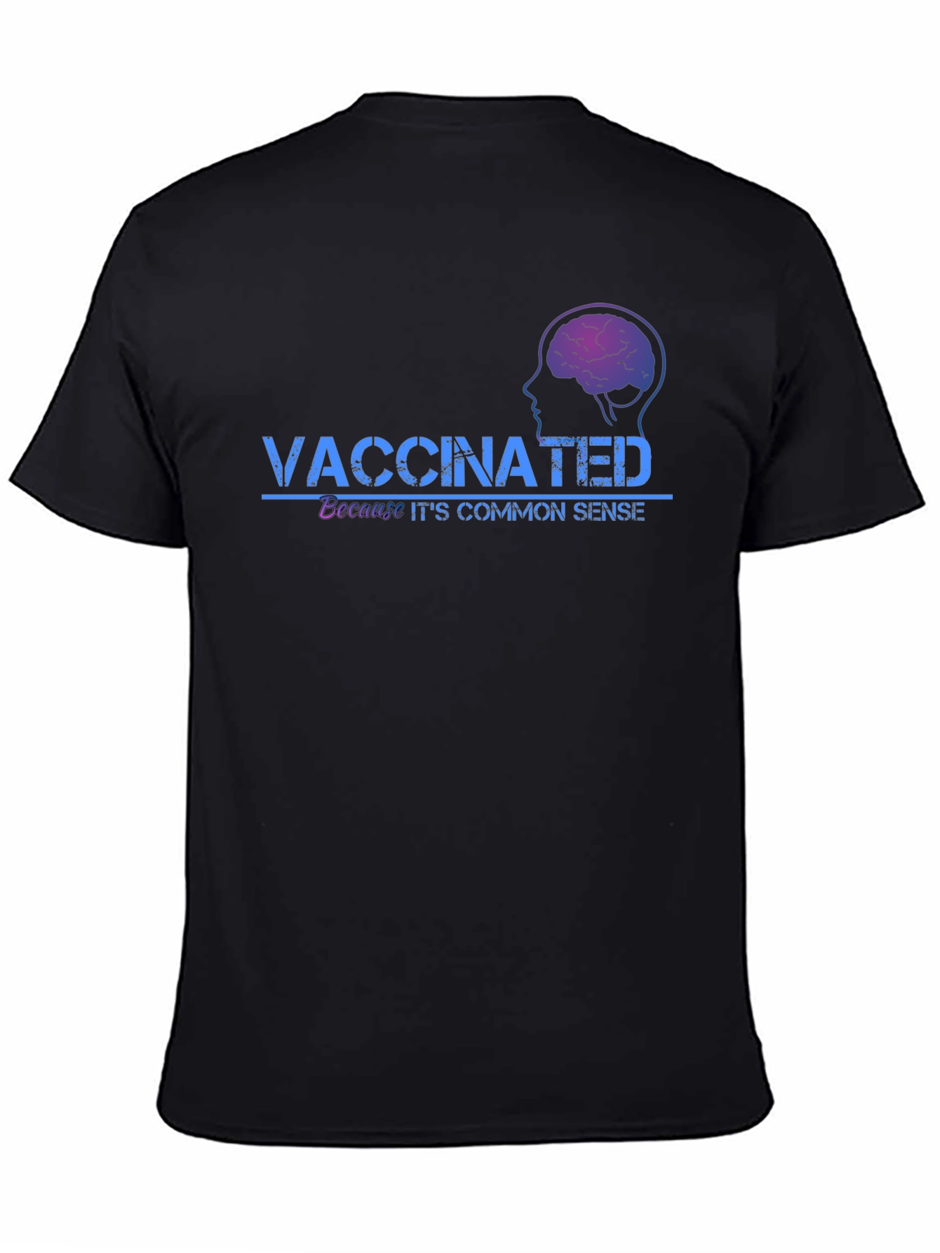 Vaccinated Common Sense T-Shirt - Black