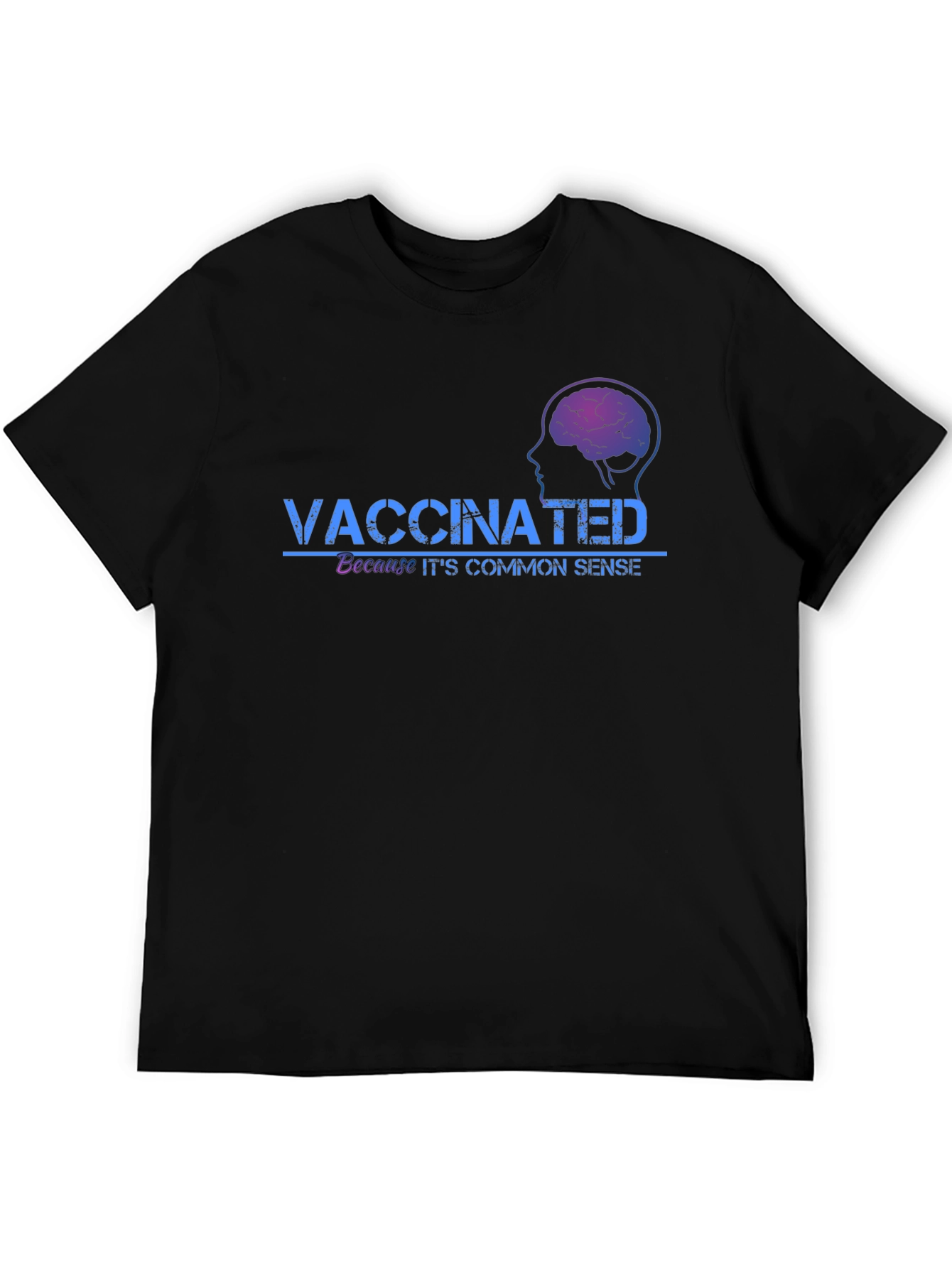 Vaccinated Common Sense T-Shirt - Black