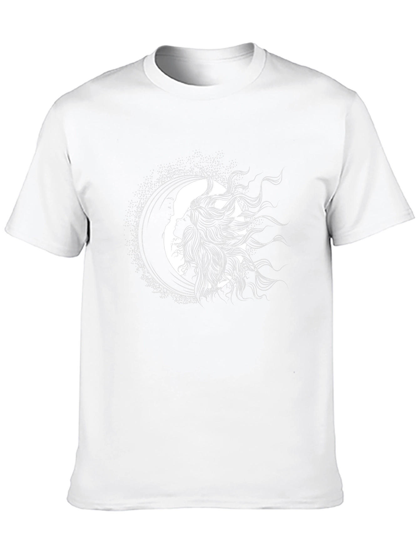 Celestial Silhouette Graphic Black T-Shirt