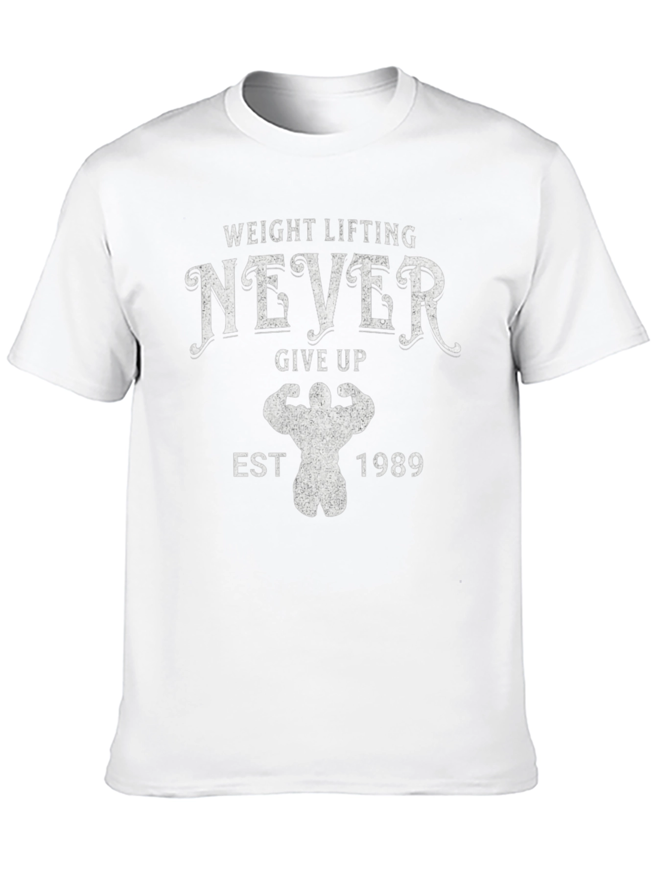 Weight Lifting Never Give Up T-Shirt