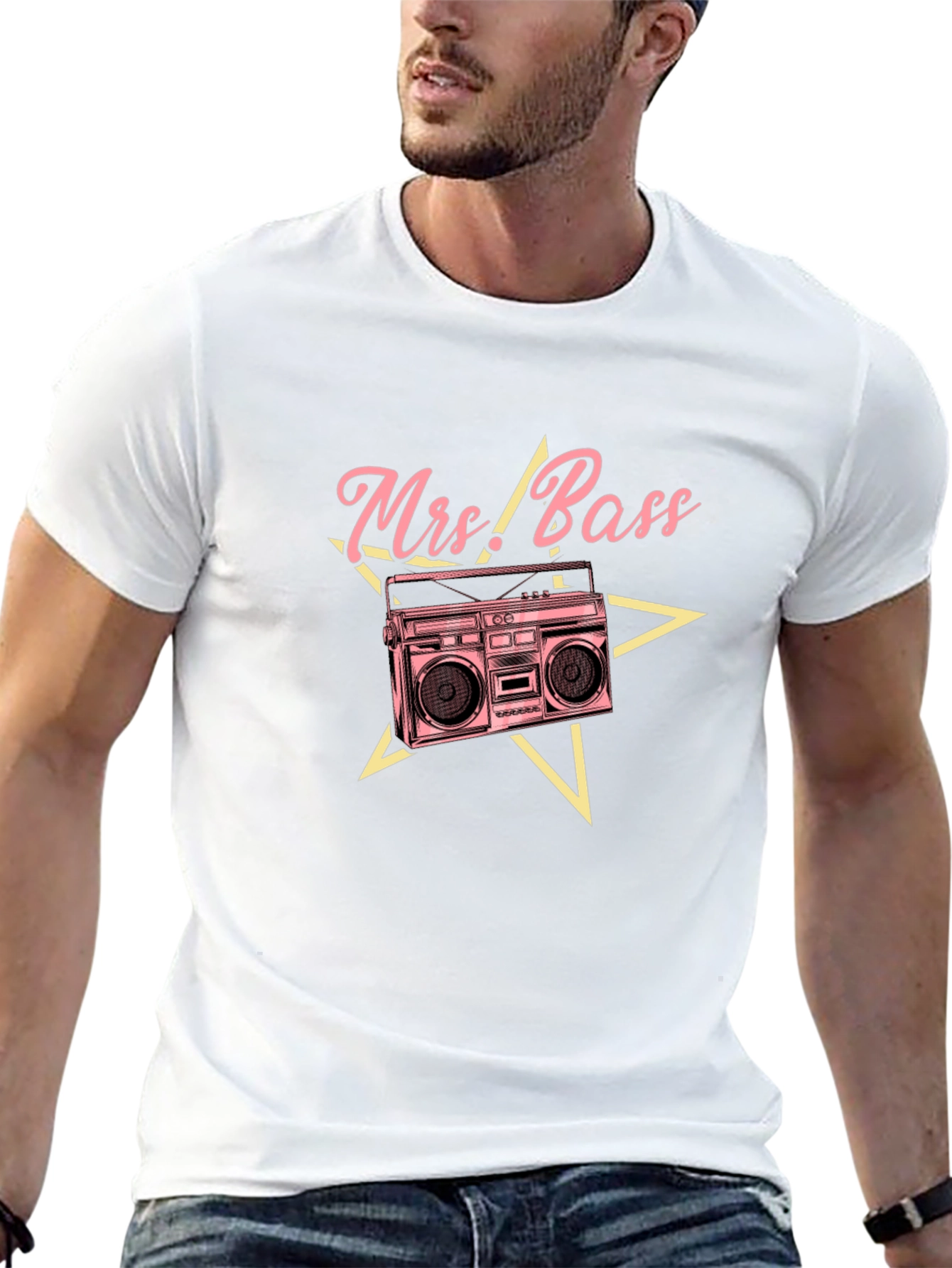 Mrs. Bass Retro Boombox Graphic Tee