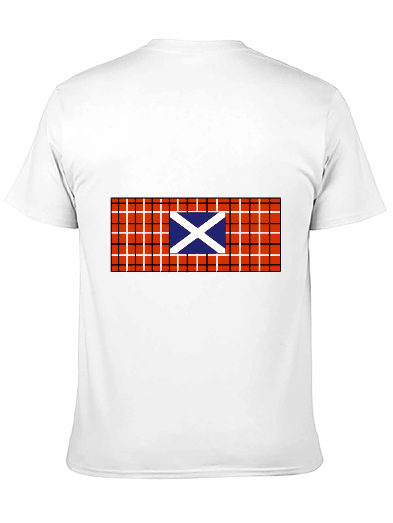 Scottish Flag Plaid Graphic T-Shirt