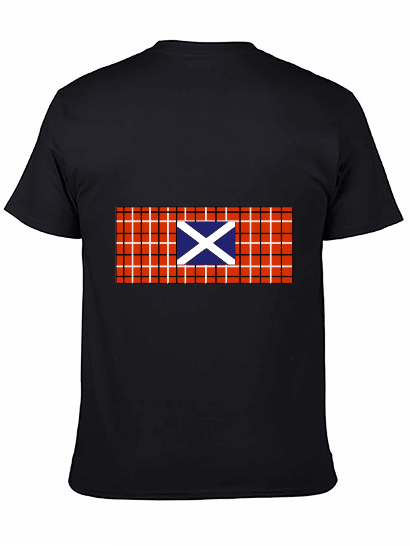 Scottish Flag Plaid Graphic T-Shirt