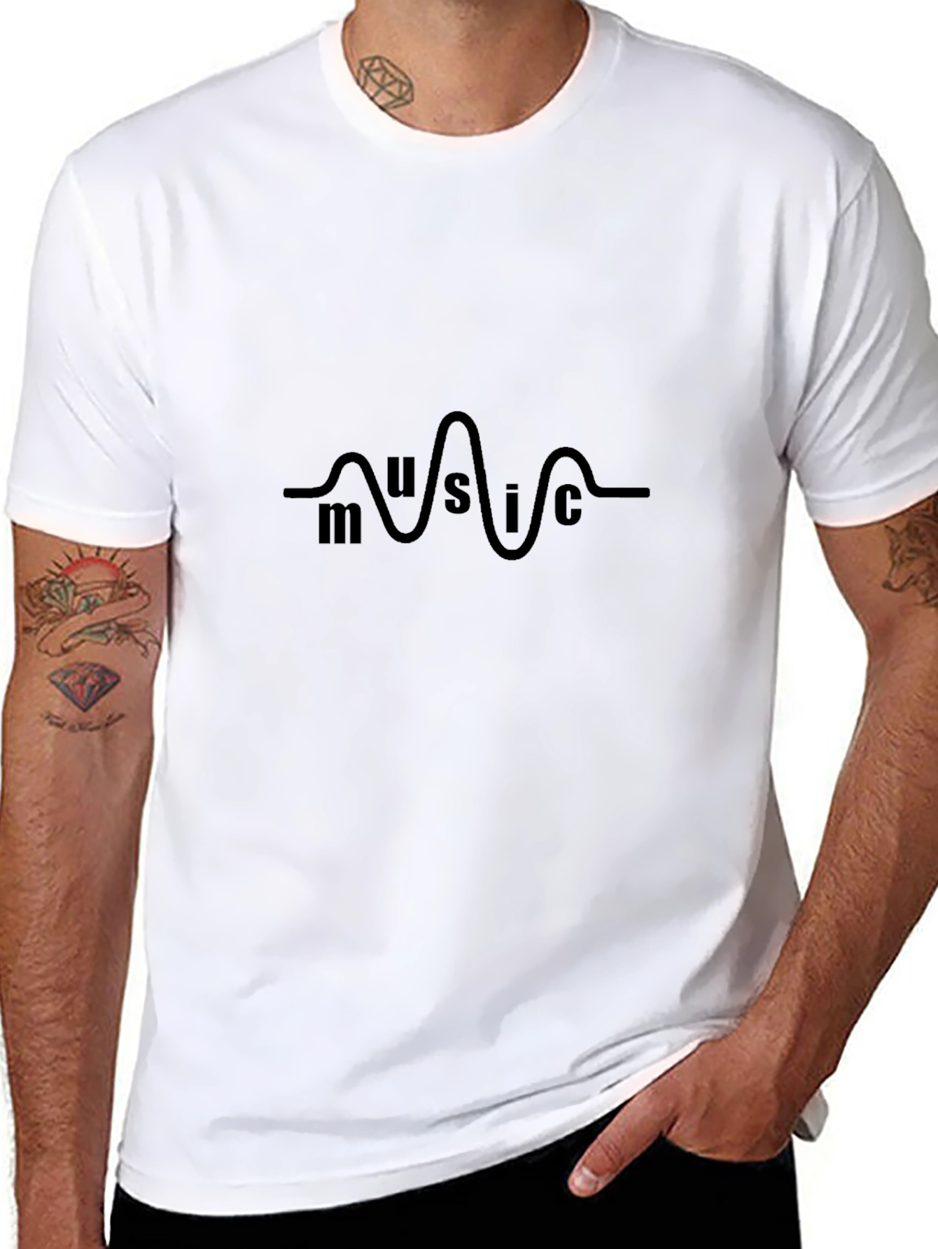 Music Wave T-Shirt - Casual Style