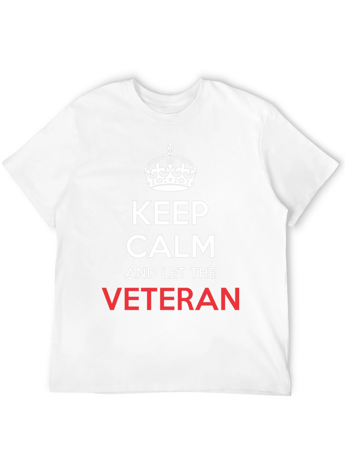 Keep Calm Veteran T-Shirt - Black Cotton Tee