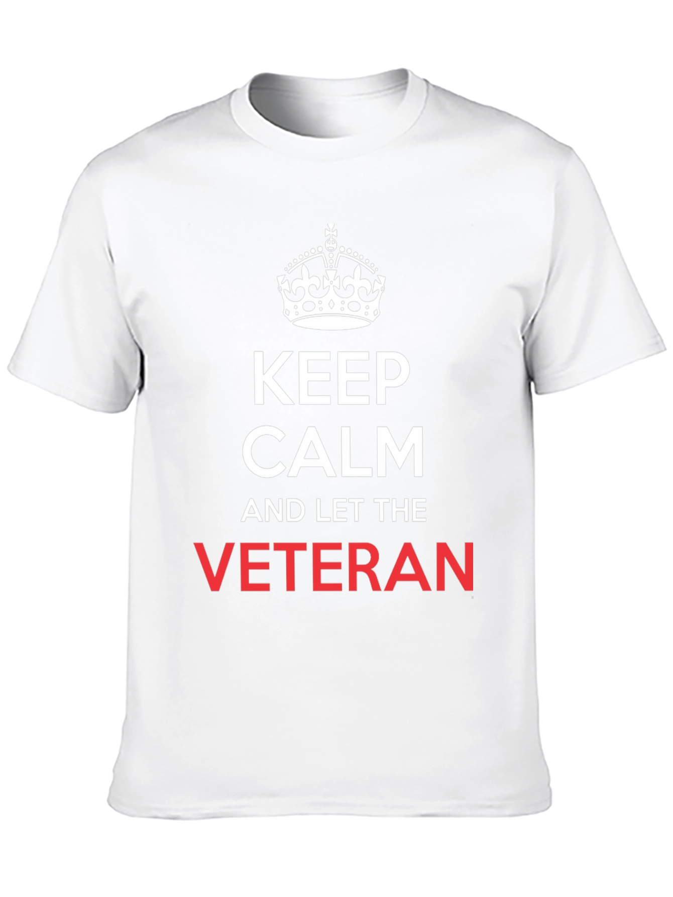 Keep Calm Veteran T-Shirt - Black Cotton Tee