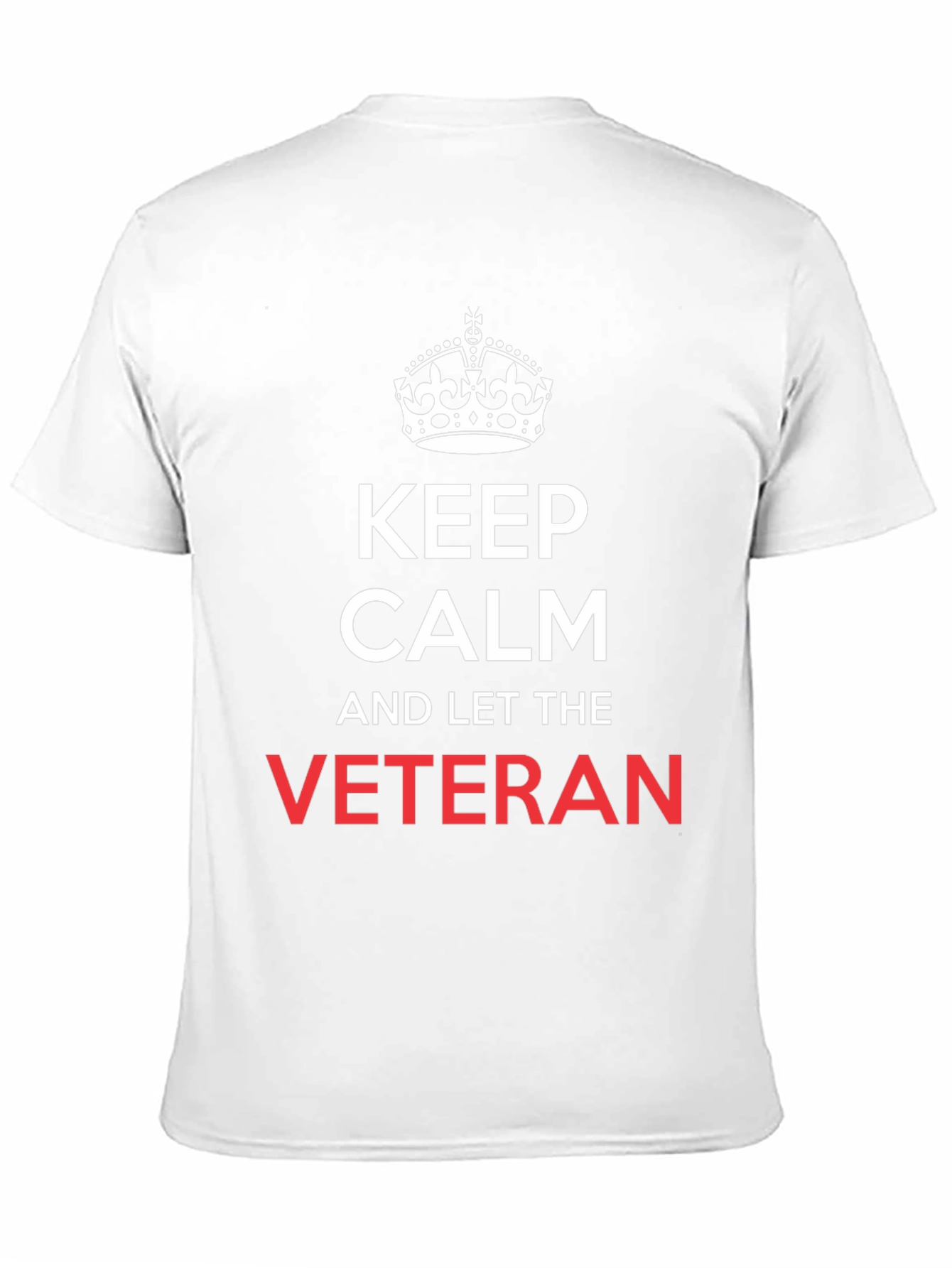 Keep Calm Veteran T-Shirt - Black Cotton Tee