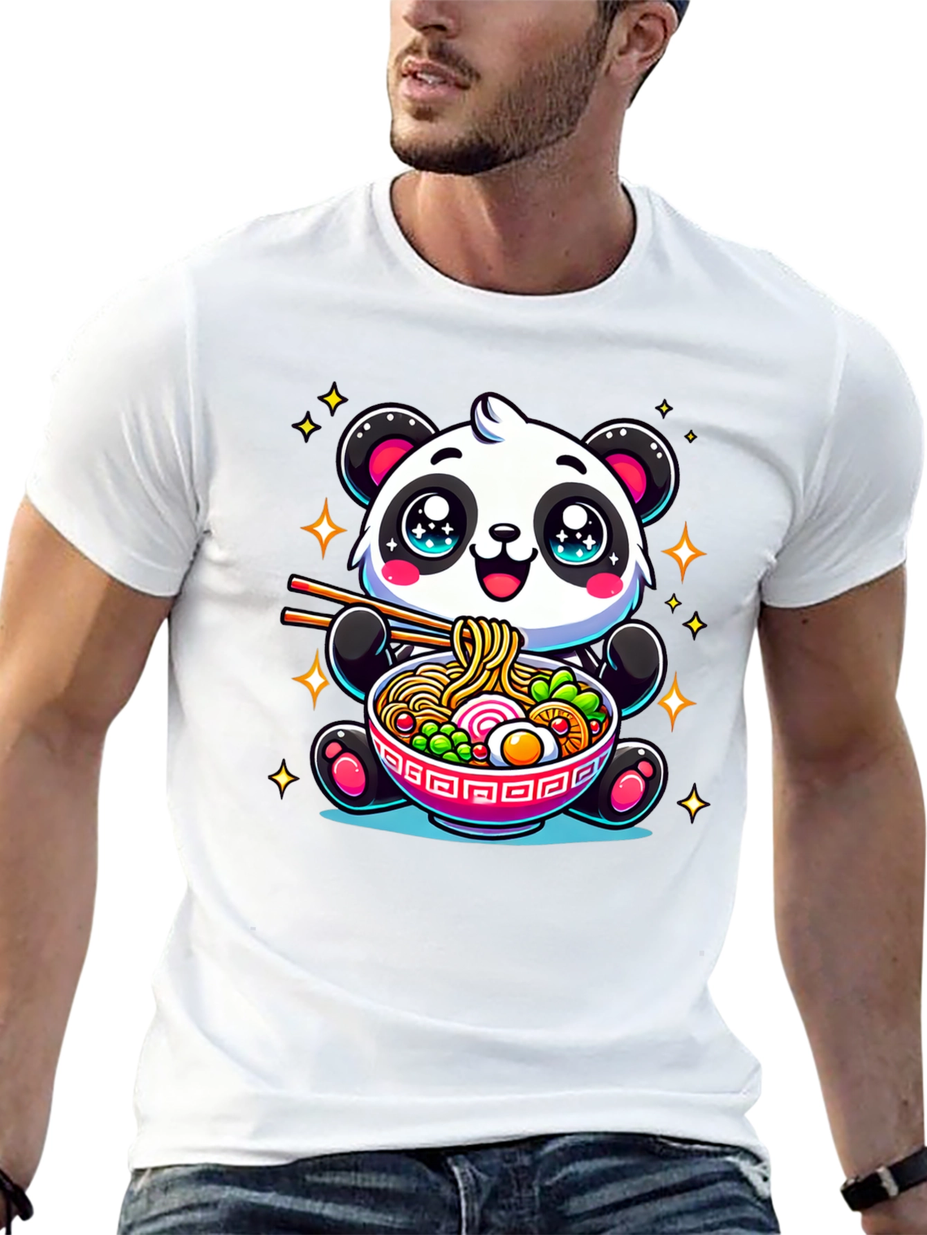 Cute Panda Ramen T-Shirt
