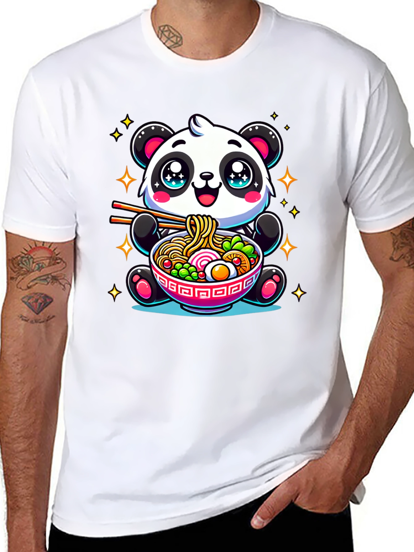Cute Panda Ramen T-Shirt
