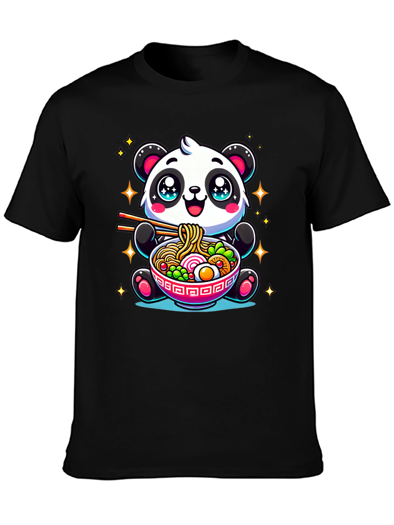 Cute Panda Ramen T-Shirt