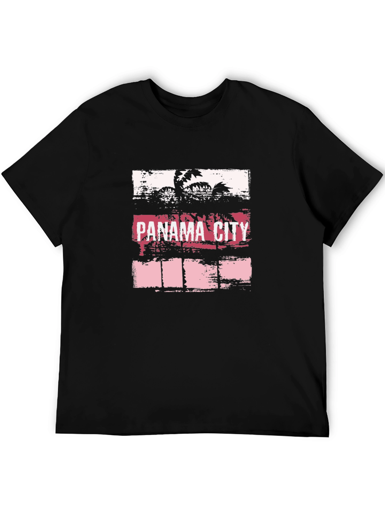 Panama City Palm Graphic T-Shirt - Black