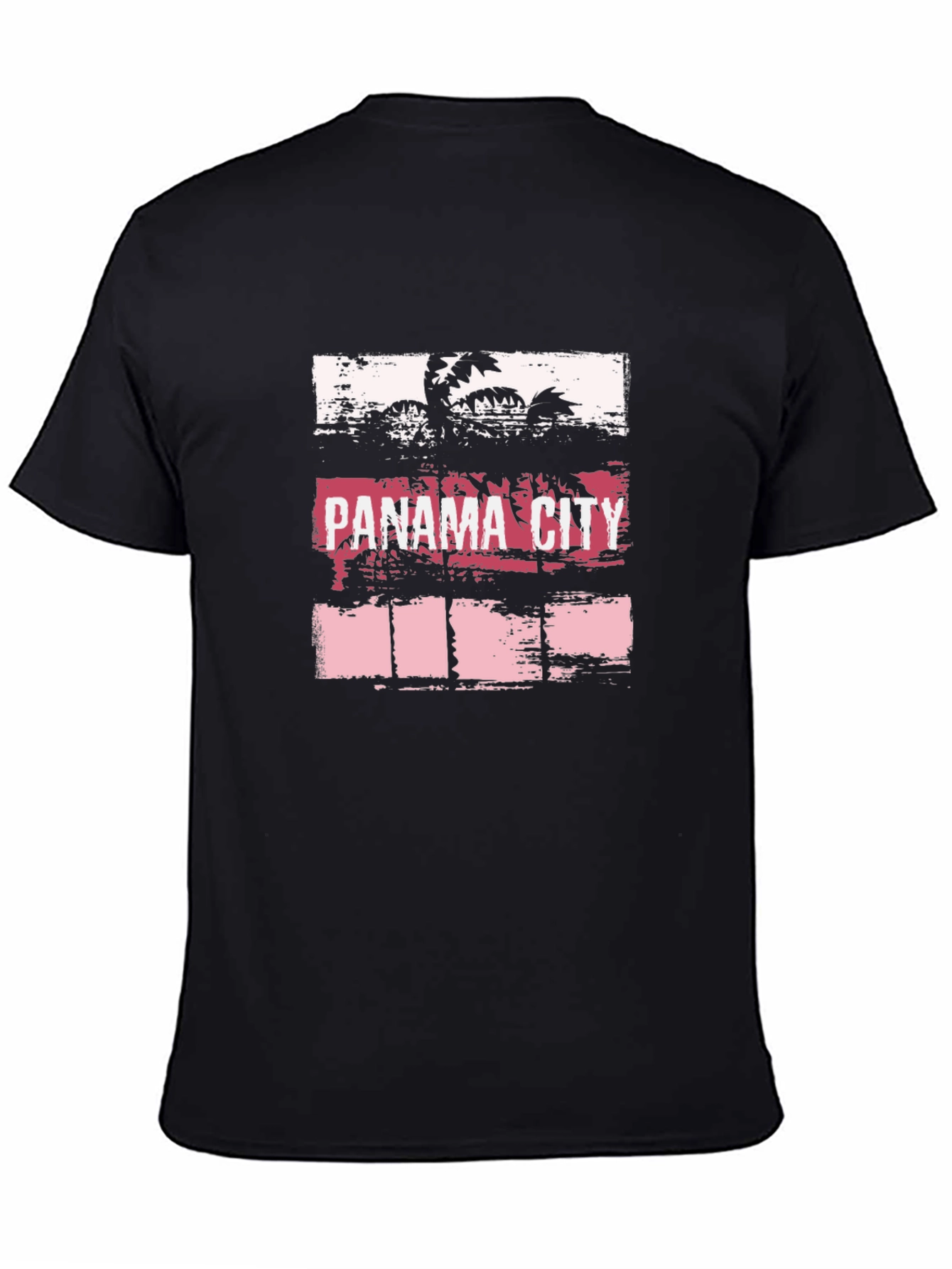 Panama City Palm Graphic T-Shirt - Black
