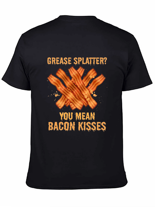 Bacon Kisses Graphic Tee - Novelty Food Lover T-Shirt
