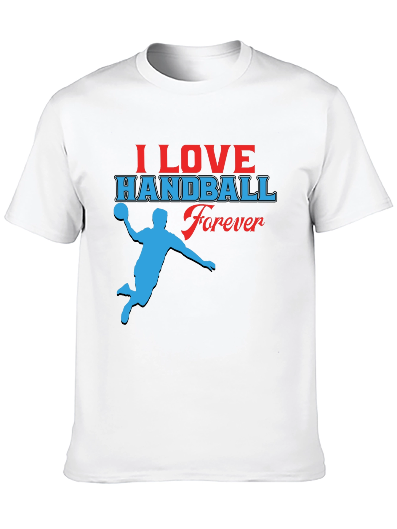 I Love Handball Forever Black T-Shirt