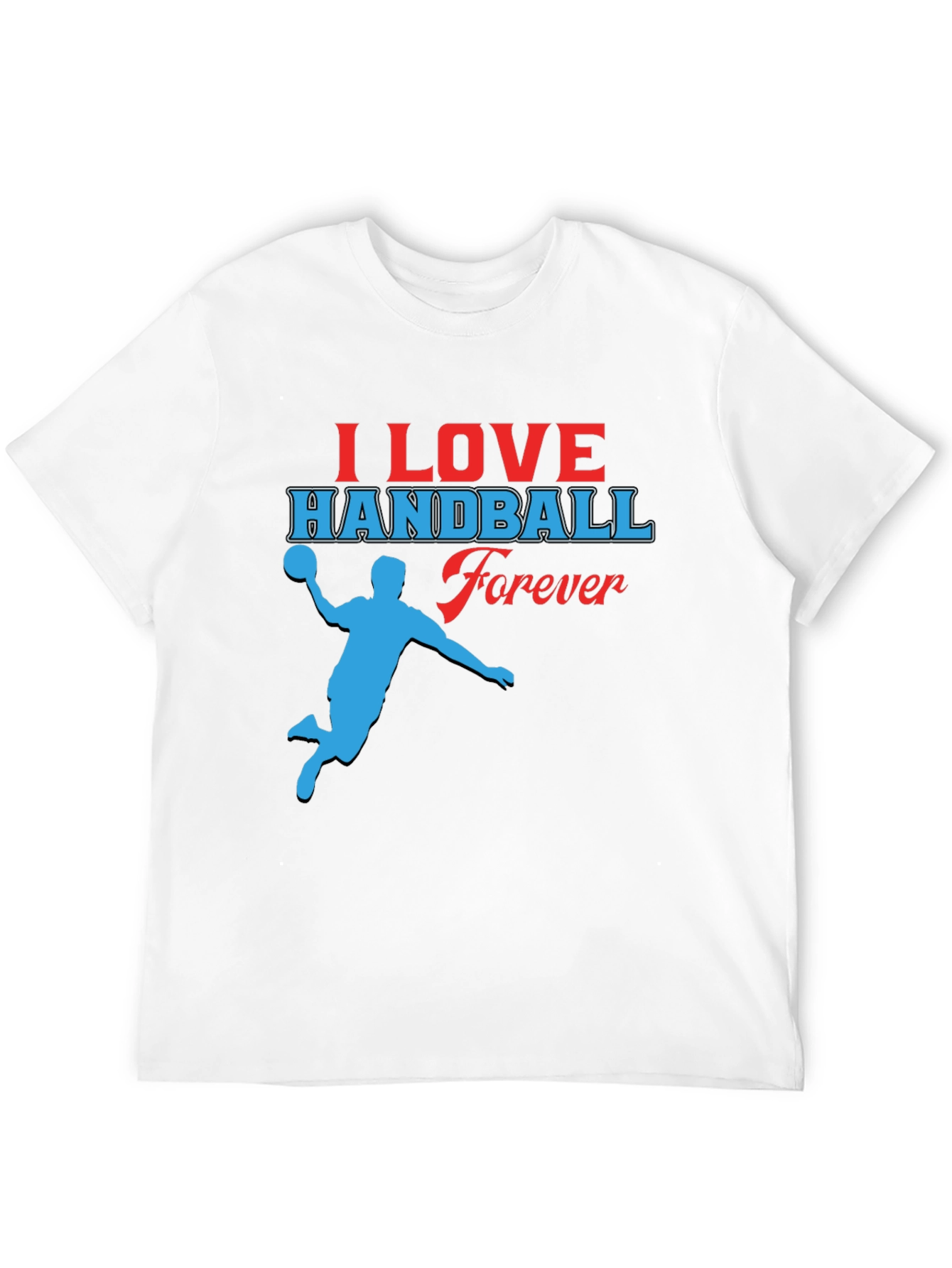 I Love Handball Forever Black T-Shirt