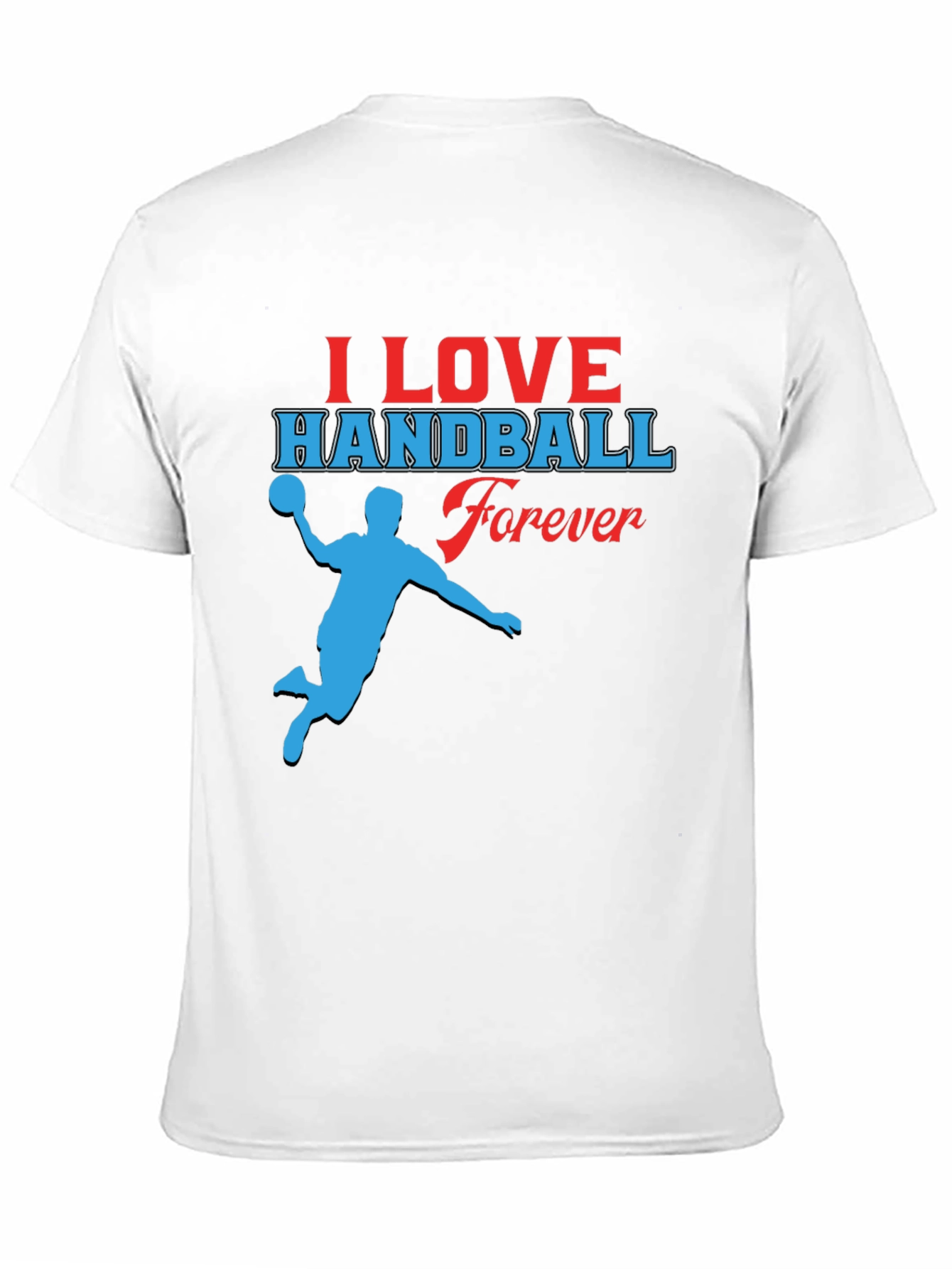 I Love Handball Forever Black T-Shirt