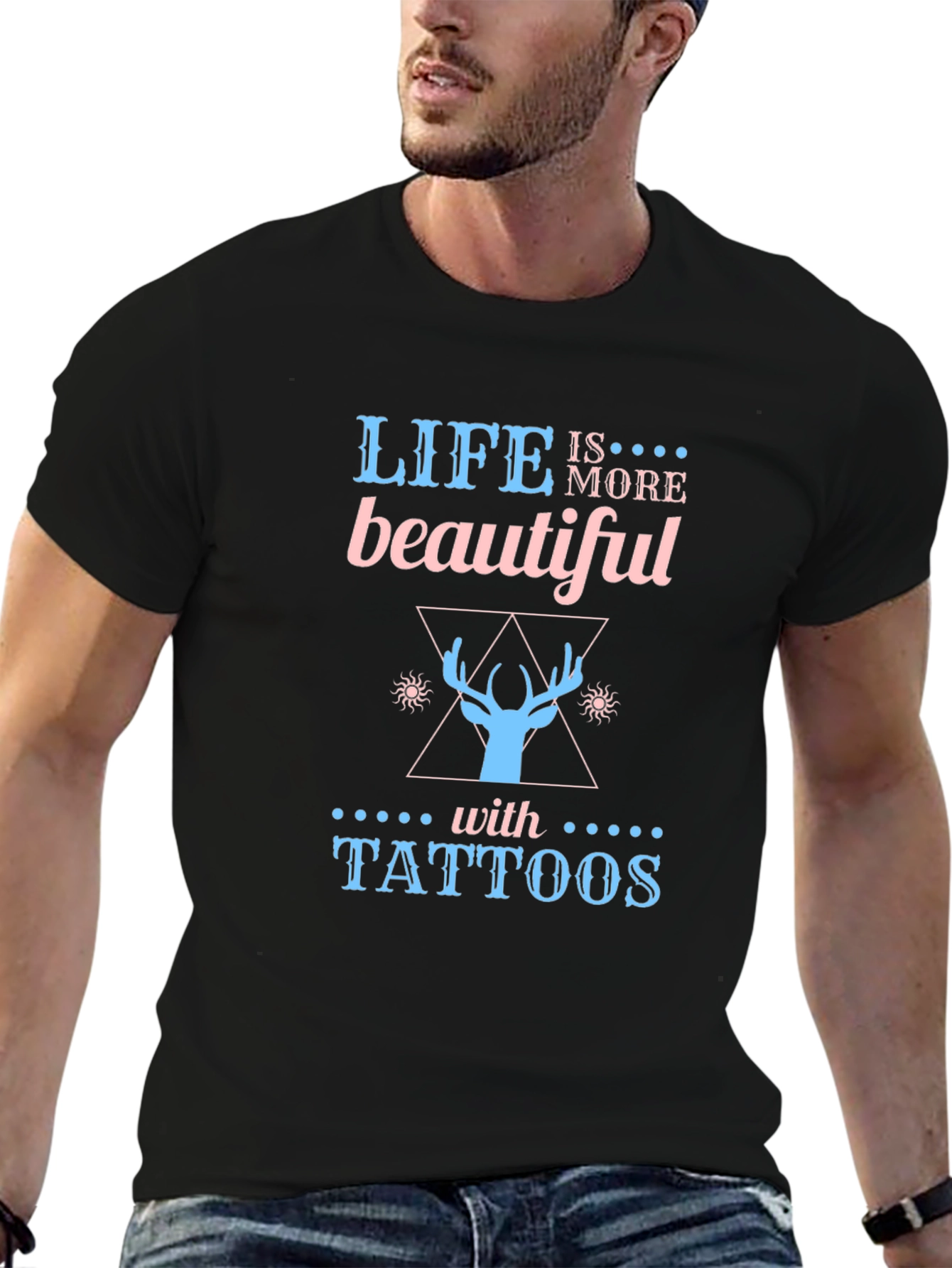 Life is More Beautiful with Tattoos Graphic Tee