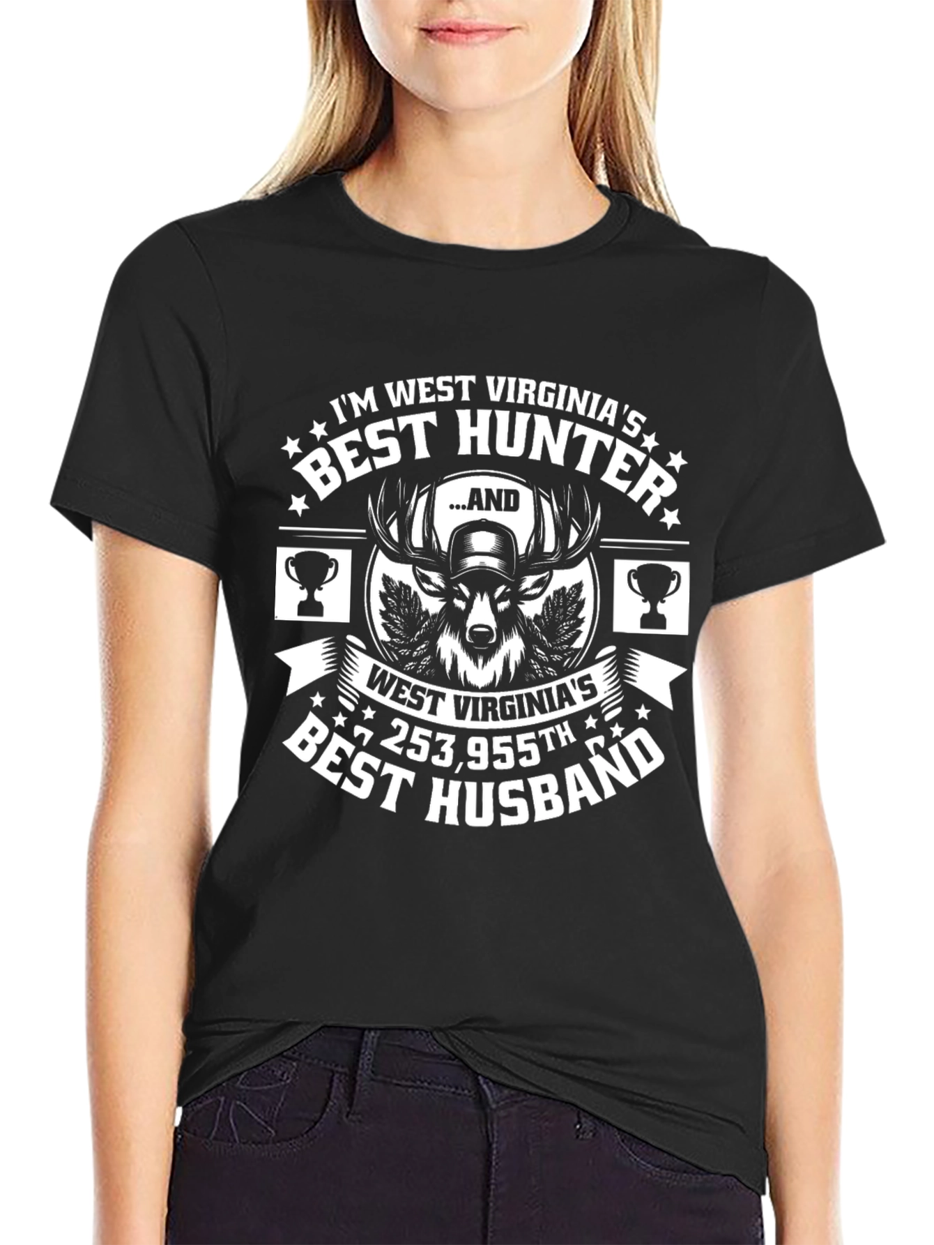 West Virginia Best Hunter Husband Novelty T-Shirt
