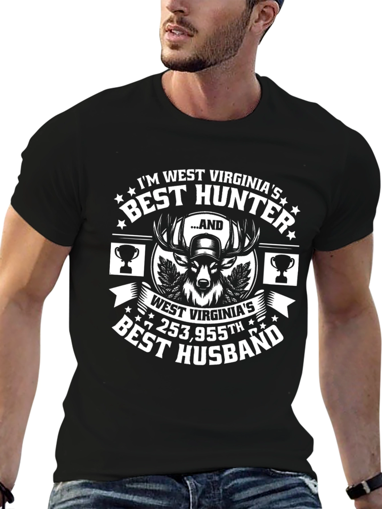 West Virginia Best Hunter Husband Novelty T-Shirt