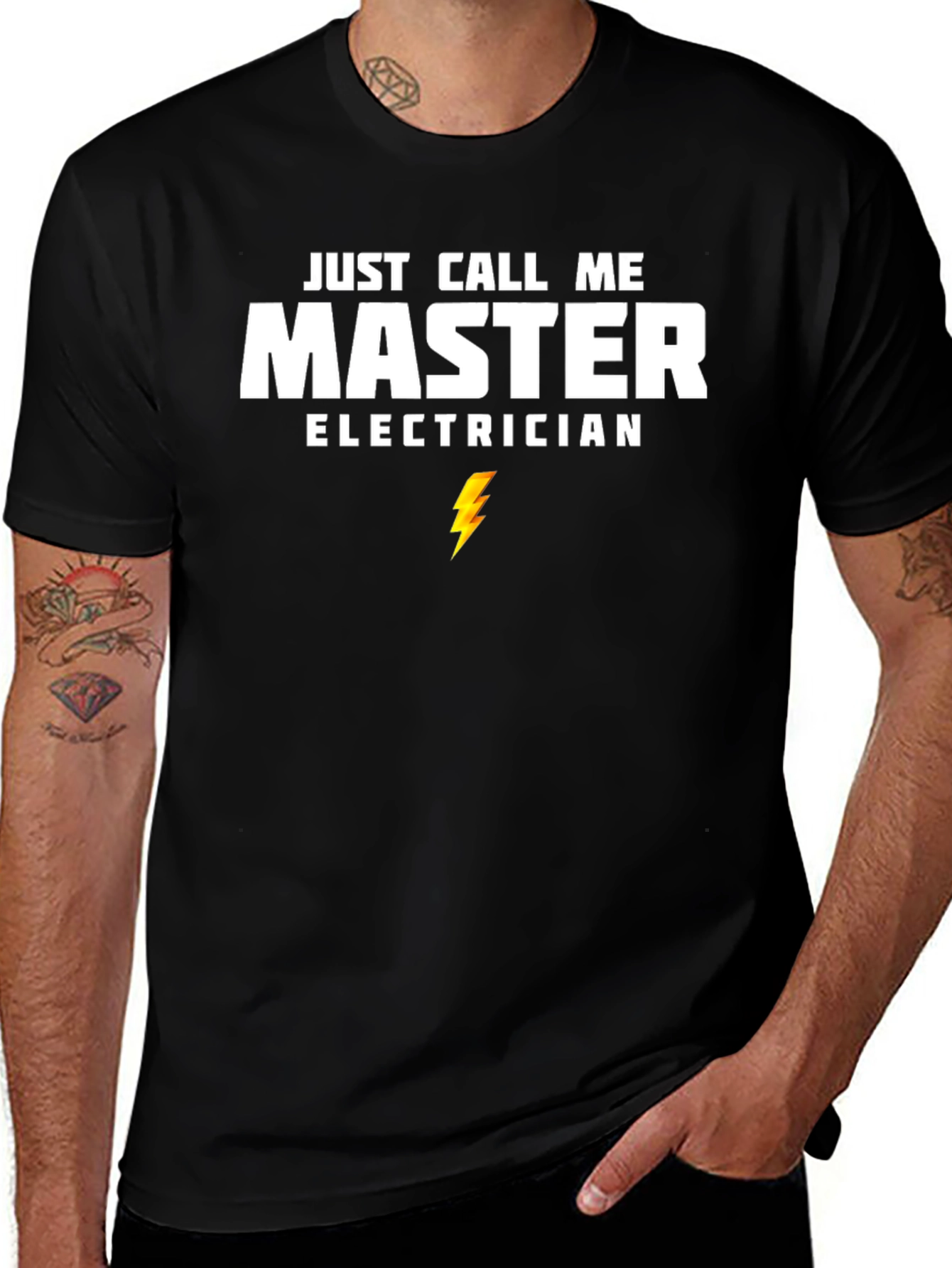 Master Electrician Graphic Tee - Black T-Shirt