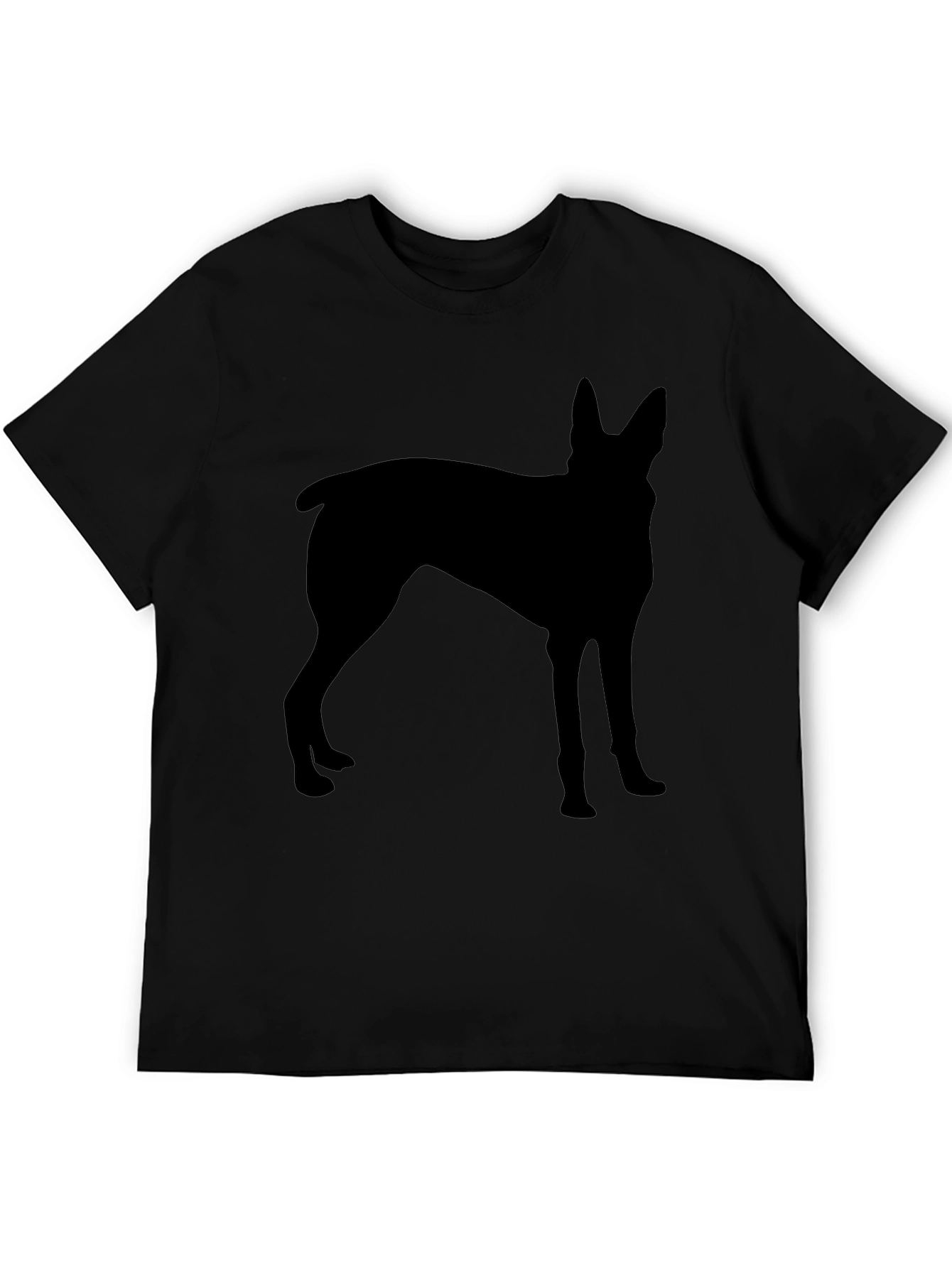 Dog Silhouette Black T-Shirt - Stylish Pet Lover Tee