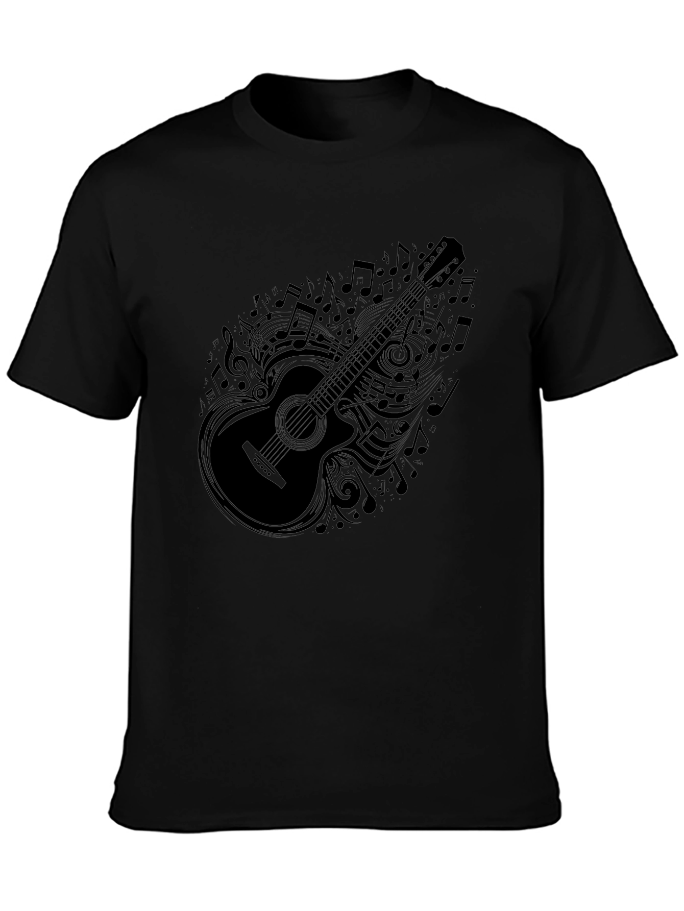 Musical Guitar Graphic T-Shirt